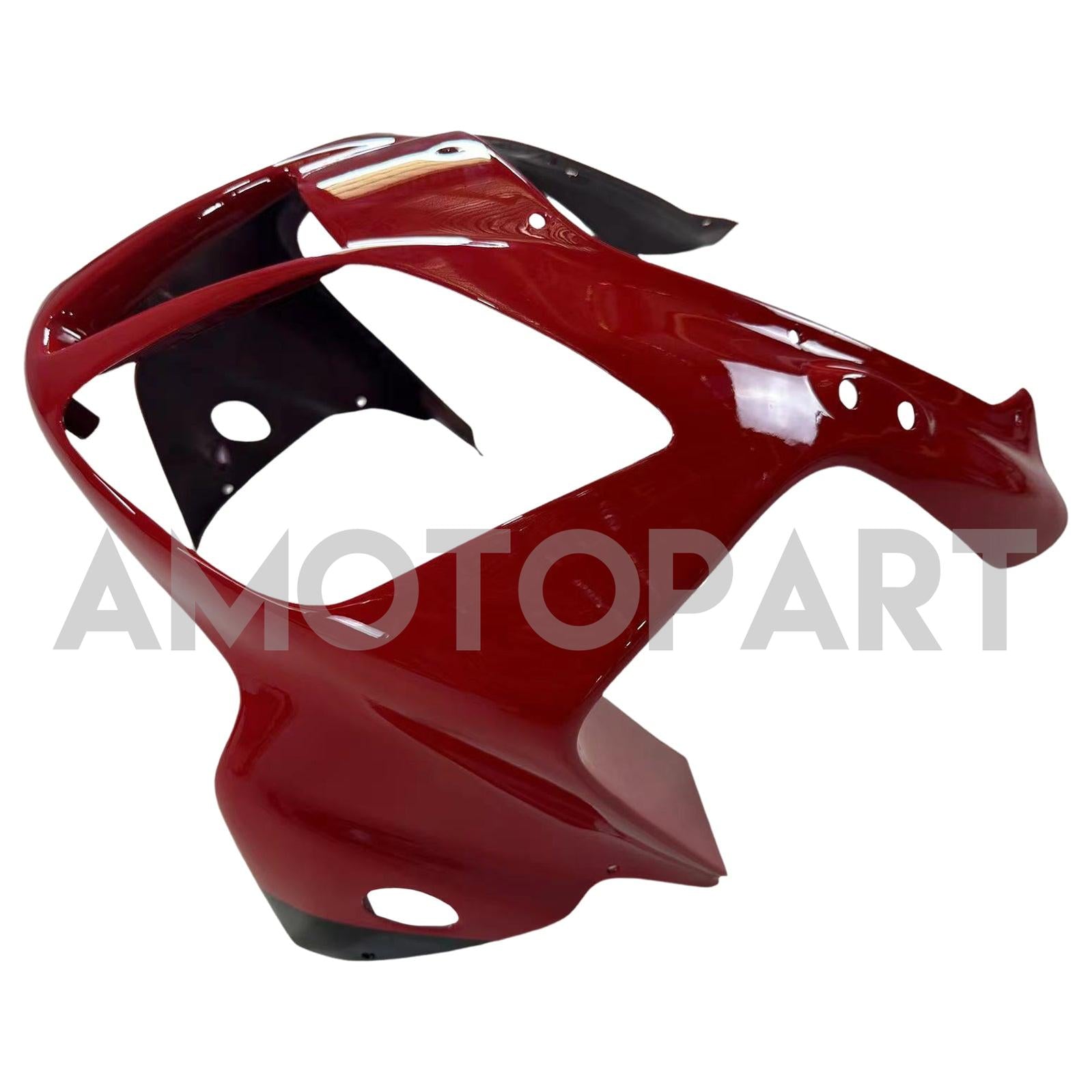 Amotopart Verkleidung für Honda VTR1000 RC51 (2000–2006), schwarz&Rotes Trikot