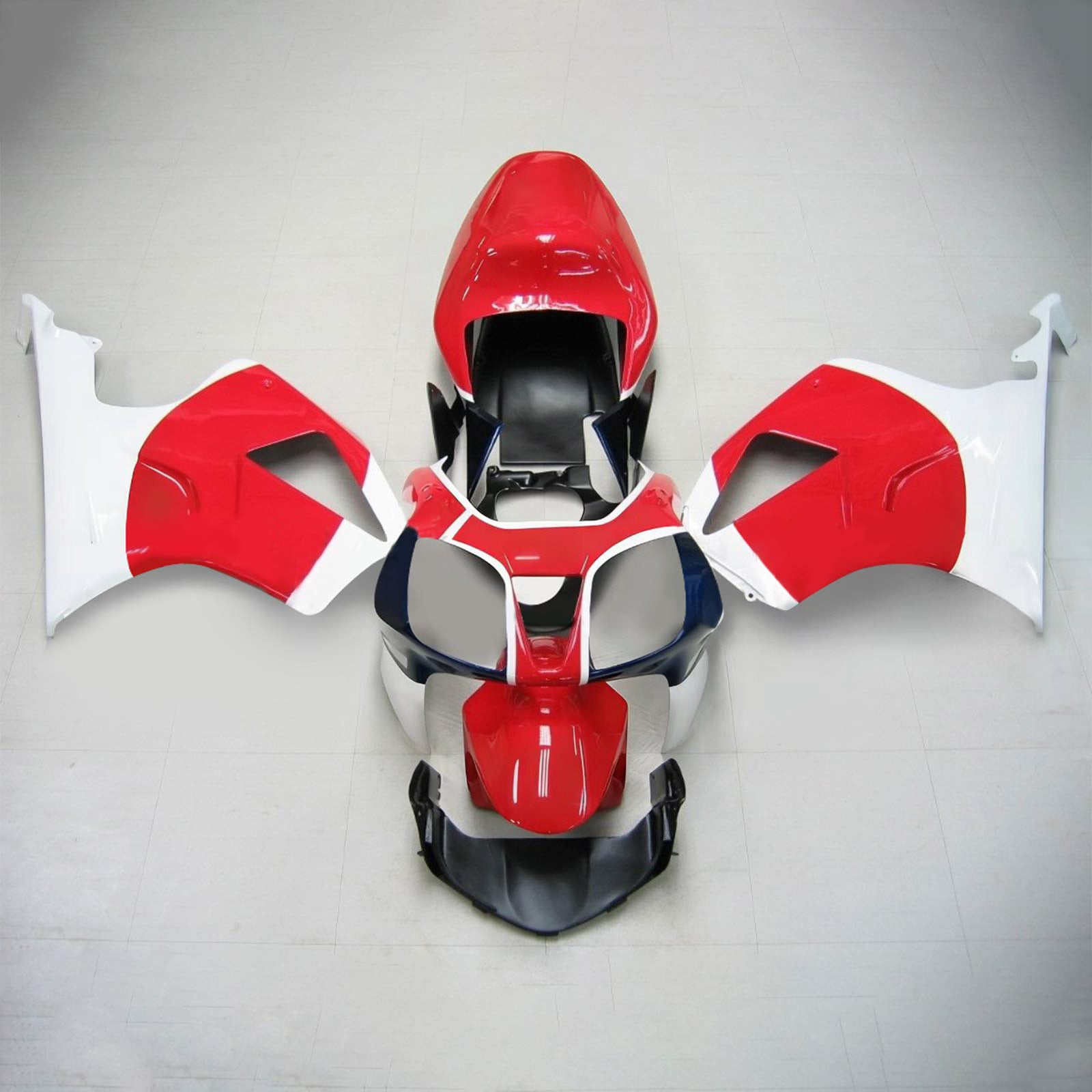 Amotopart 2000-2006 Honda VTR1000 RC51 Fairing Red&White Kit