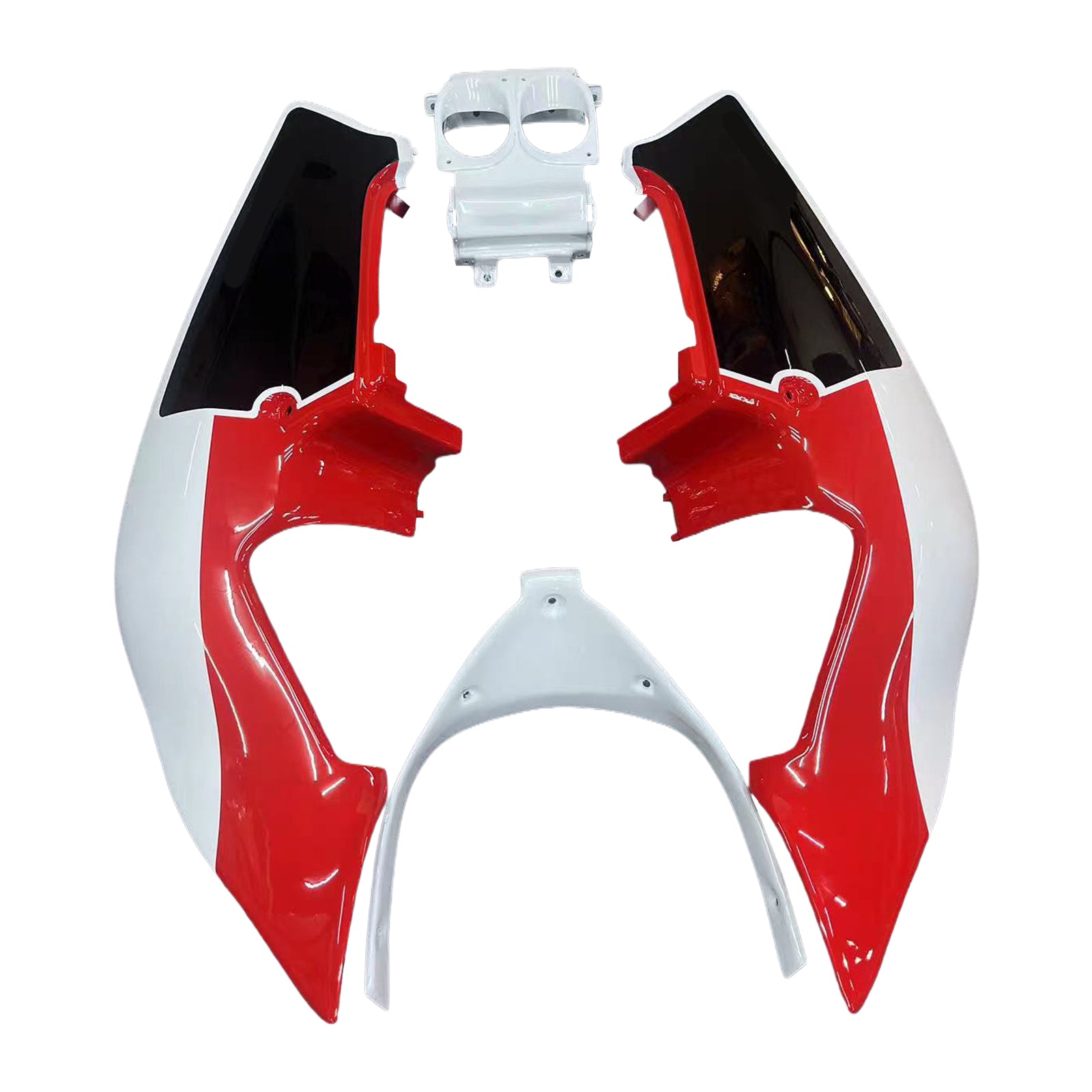 Amotopart 1987-1989 Honda CBR400RR NC23 Fairing Red&Blue Kit