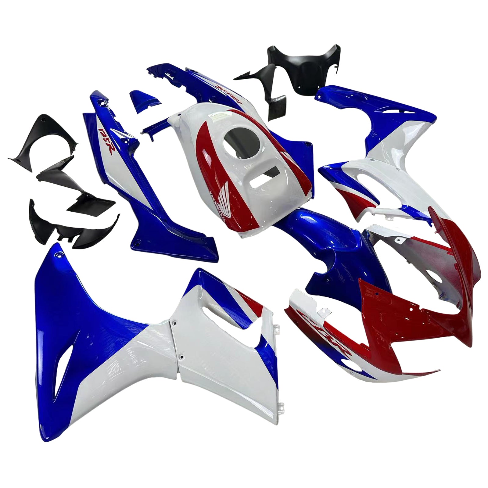 Amotopart 2002-2006 Honda CBR125R Red&Blue Fairing Kit