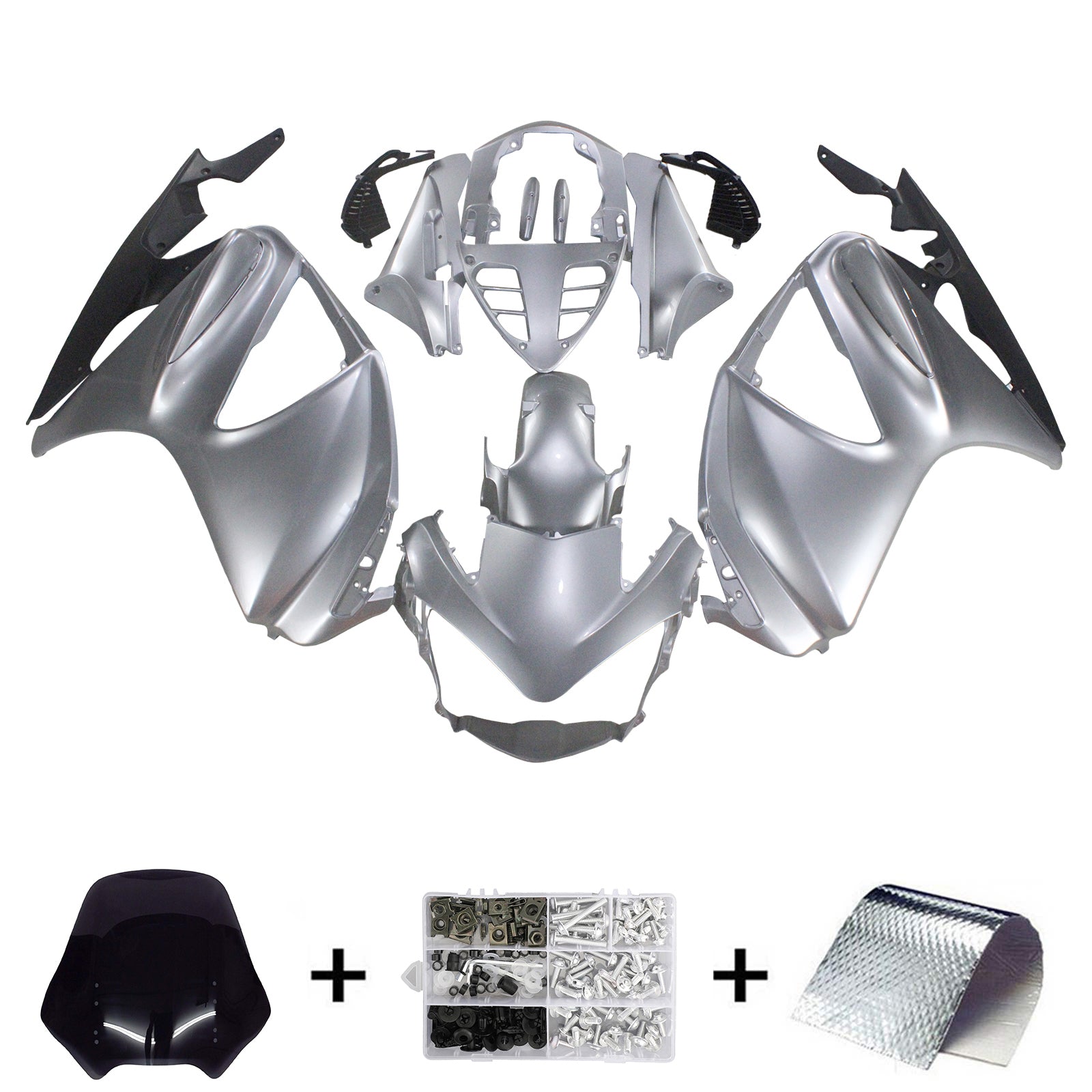 Amotopart Honda ST1300 2002-2016 Sliver Style1 Fairing Kit