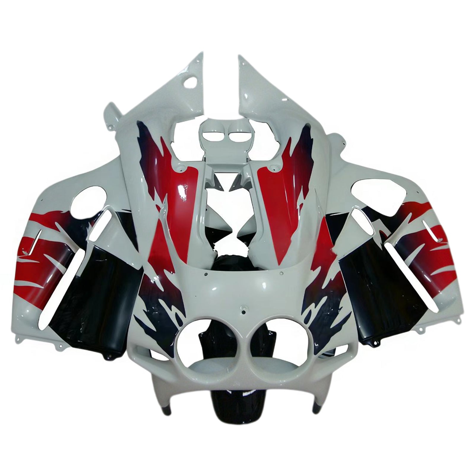 Amotopart 1988-1989 Honda CBR250RR White&Red Fairing Kit