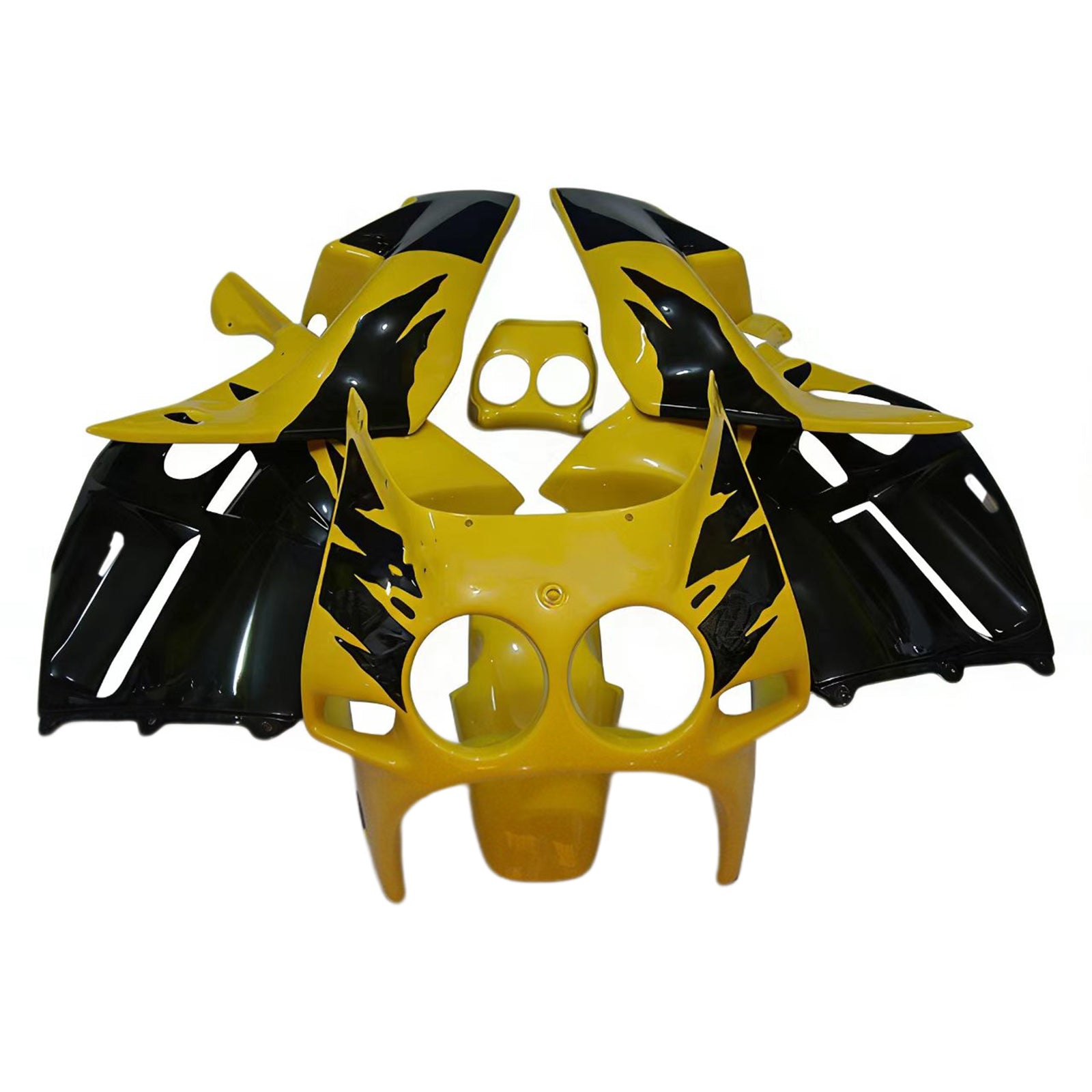 Amotopart 1988-1989 Honda CBR250RR Yellow&Black Fairing Kit