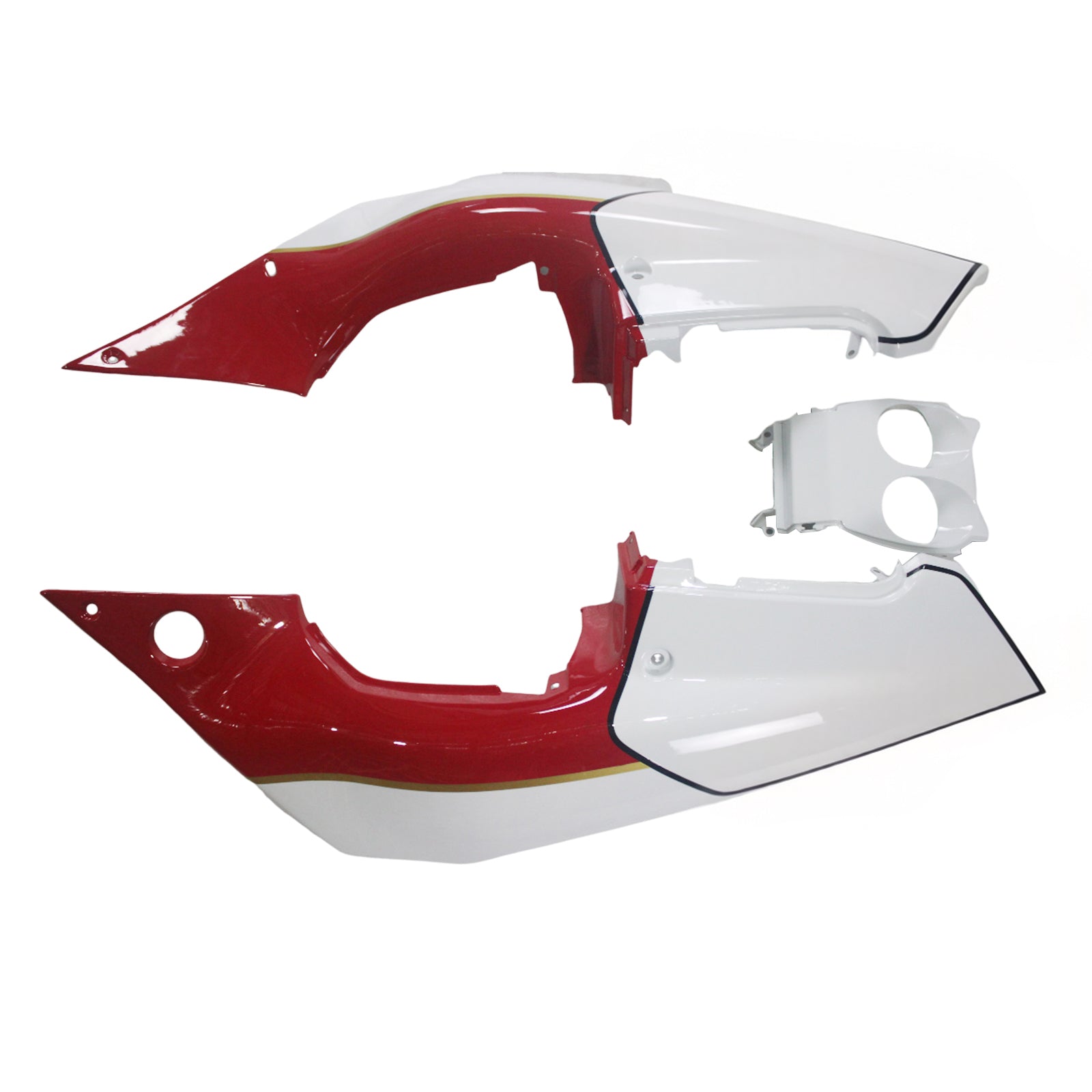 Amotopart 1988-1989 Honda CBR250RR MC19 White Blue Red &Logo Fairing Kit