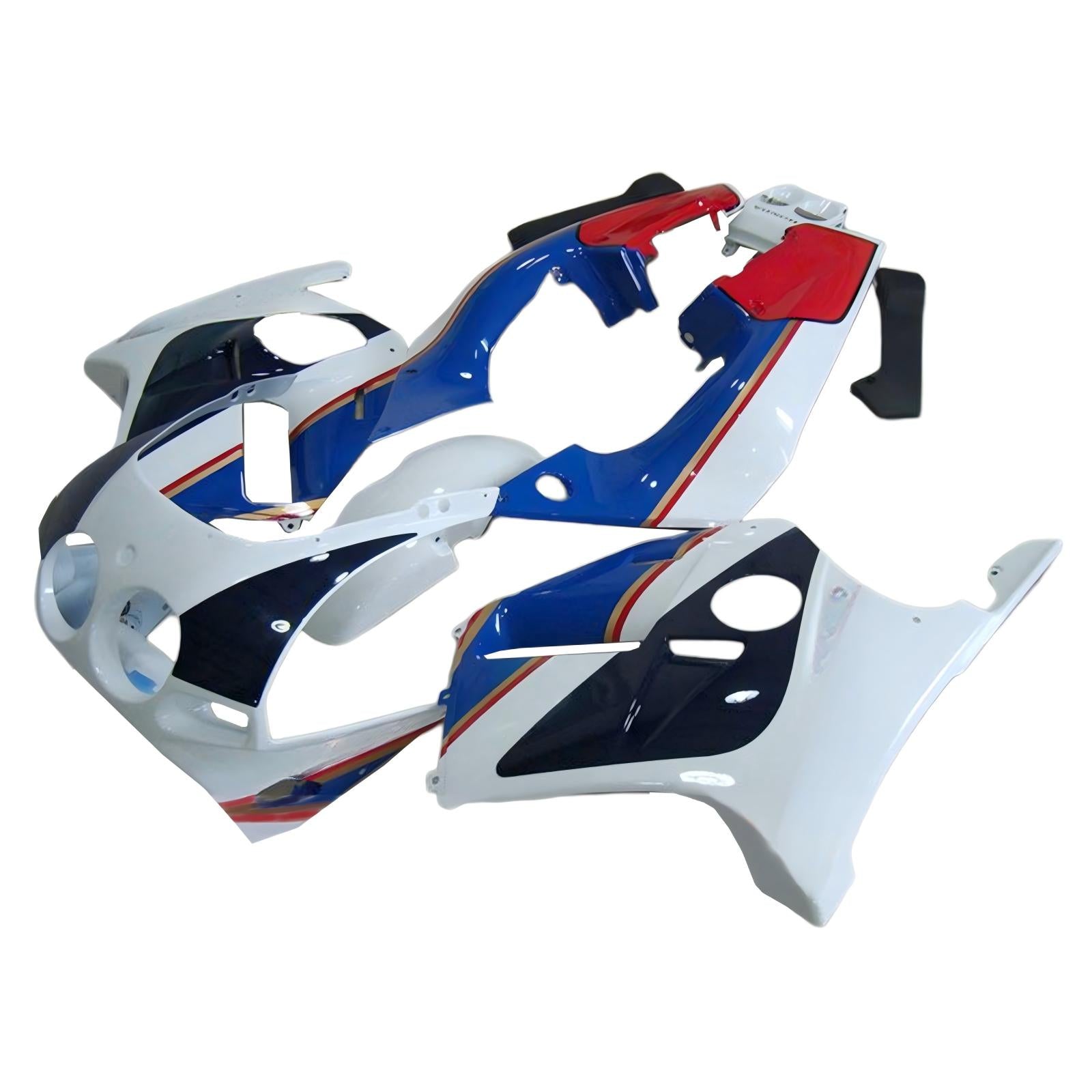 Amotopart 1988-1989 Honda CBR250RR MC19 Kit de carenado negro azul blanco