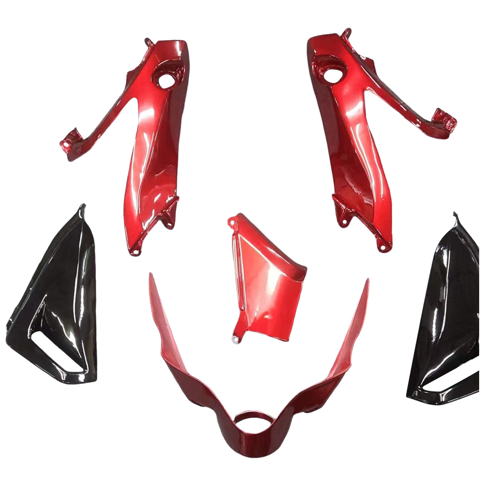 Amotopart Honda CB1000R 2008–2015 rot-schwarzes Verkleidungsset