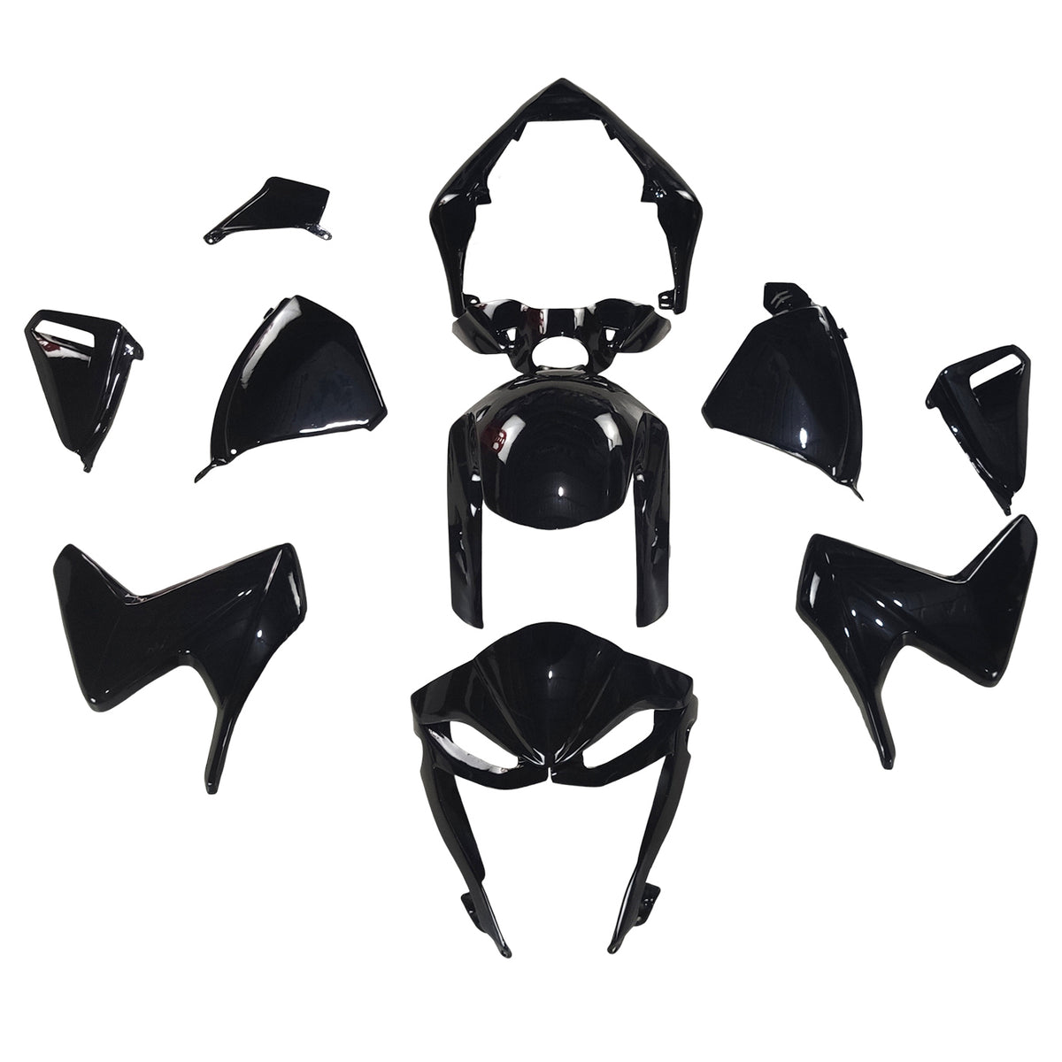 Amotopart Honda CB1000R 2008-2015 Gloss Black Fairing Kit