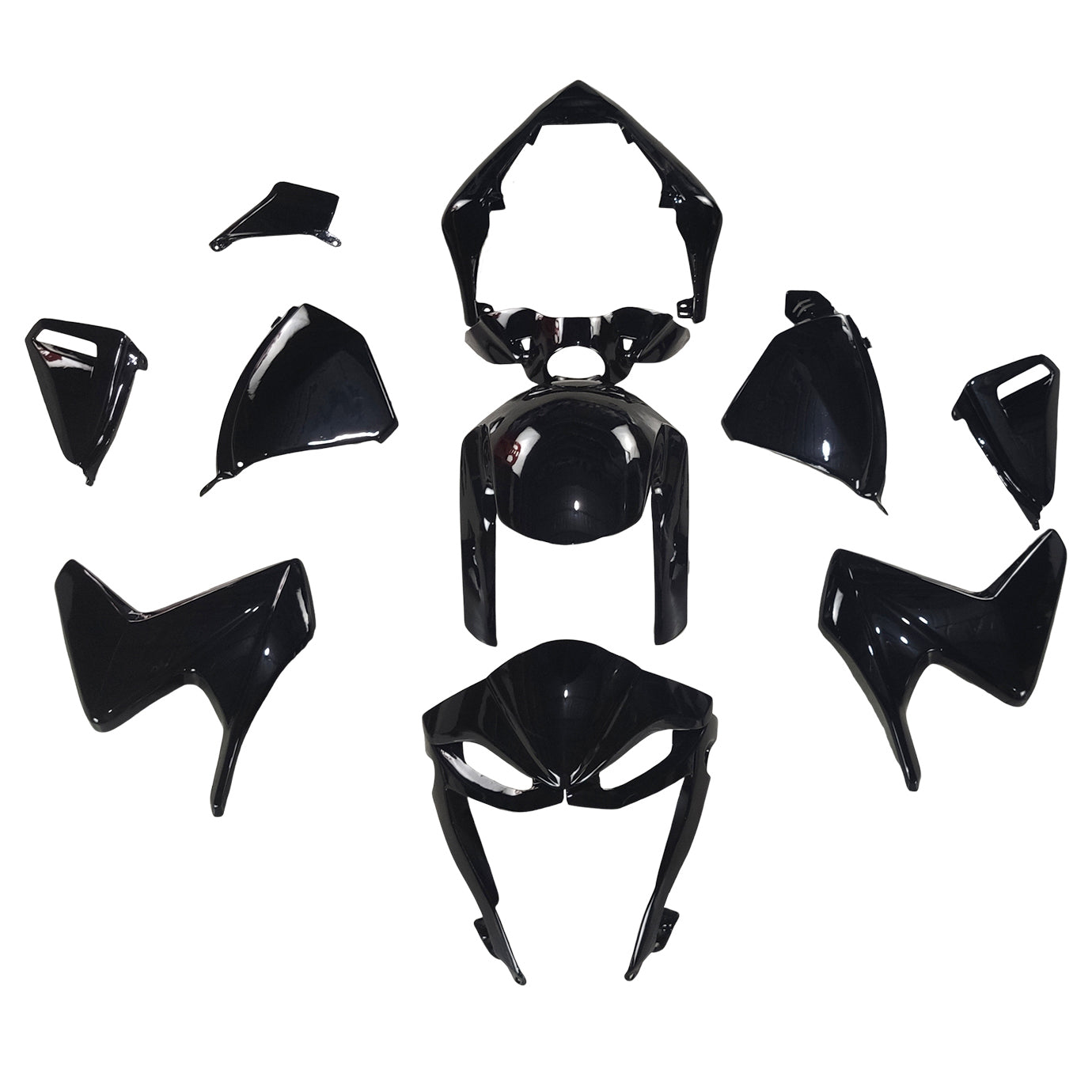 Amotopart Honda CB1000R 2008-2015 Gloss Black Fairing Kit