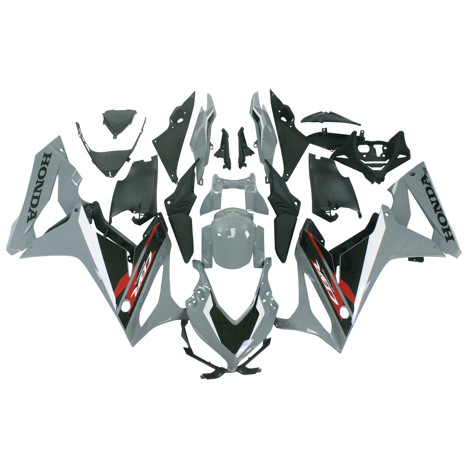 Amotopart Honda CBR650R 2019-2020 Black&White Fairing Kit