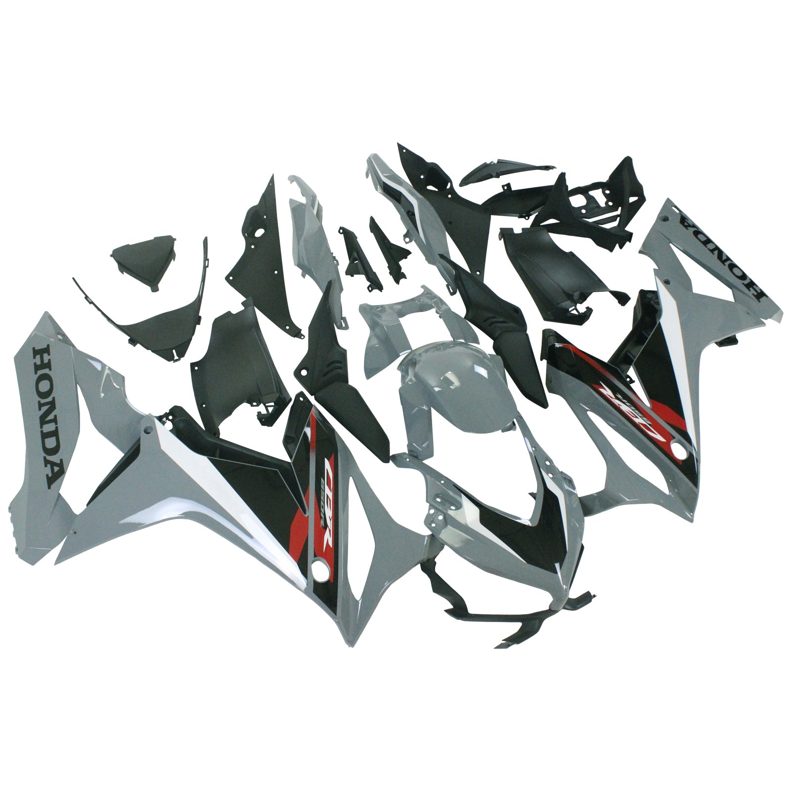 Kit carena Amotopart Honda CBR650R 2019-2020 Nero e Bianco