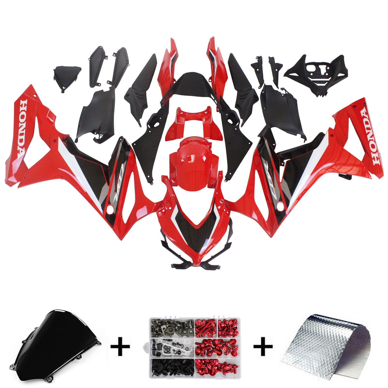 Kit Carenado Amotopart Honda CBR650R 2019-2020 Rojo