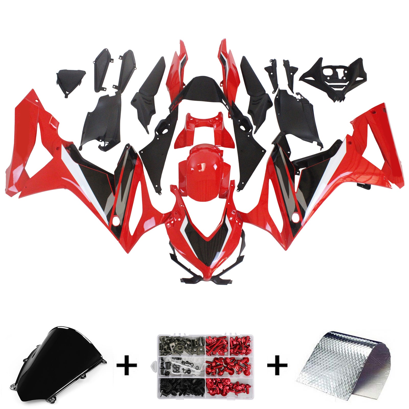 Amotopart Honda CBR650R 2019-2020 Red Fairing Kit