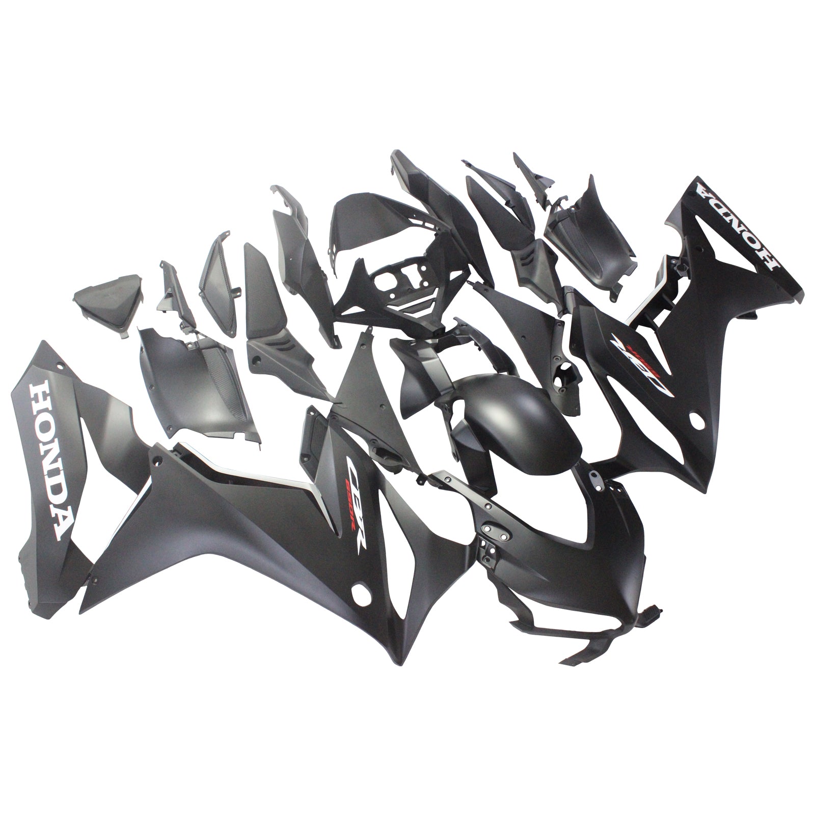 Amotopart Honda CBR650R 2019–2020 schwarzes Style3-Verkleidungsset