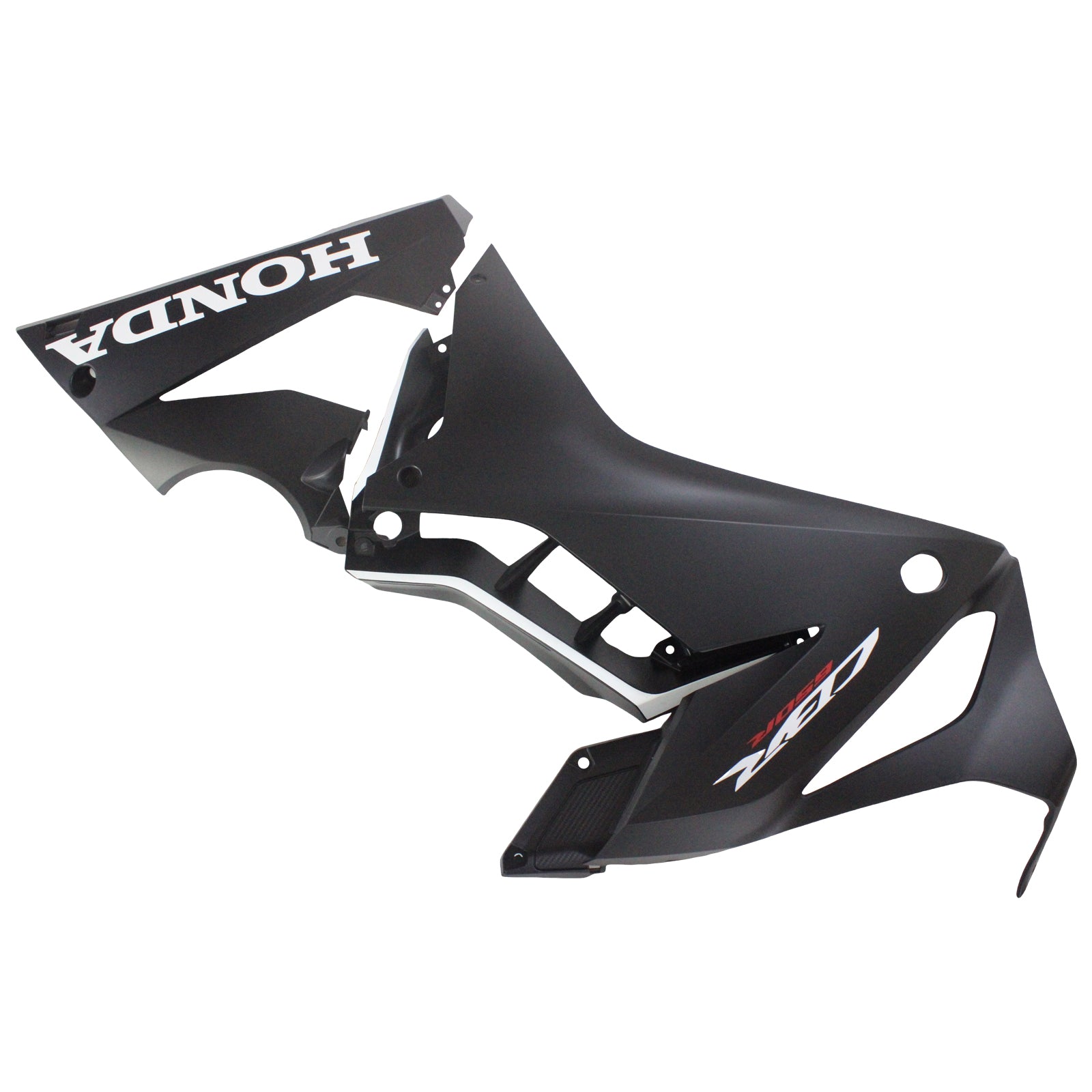 Amotopart Honda CBR650R 2019–2020 schwarzes Style3-Verkleidungsset