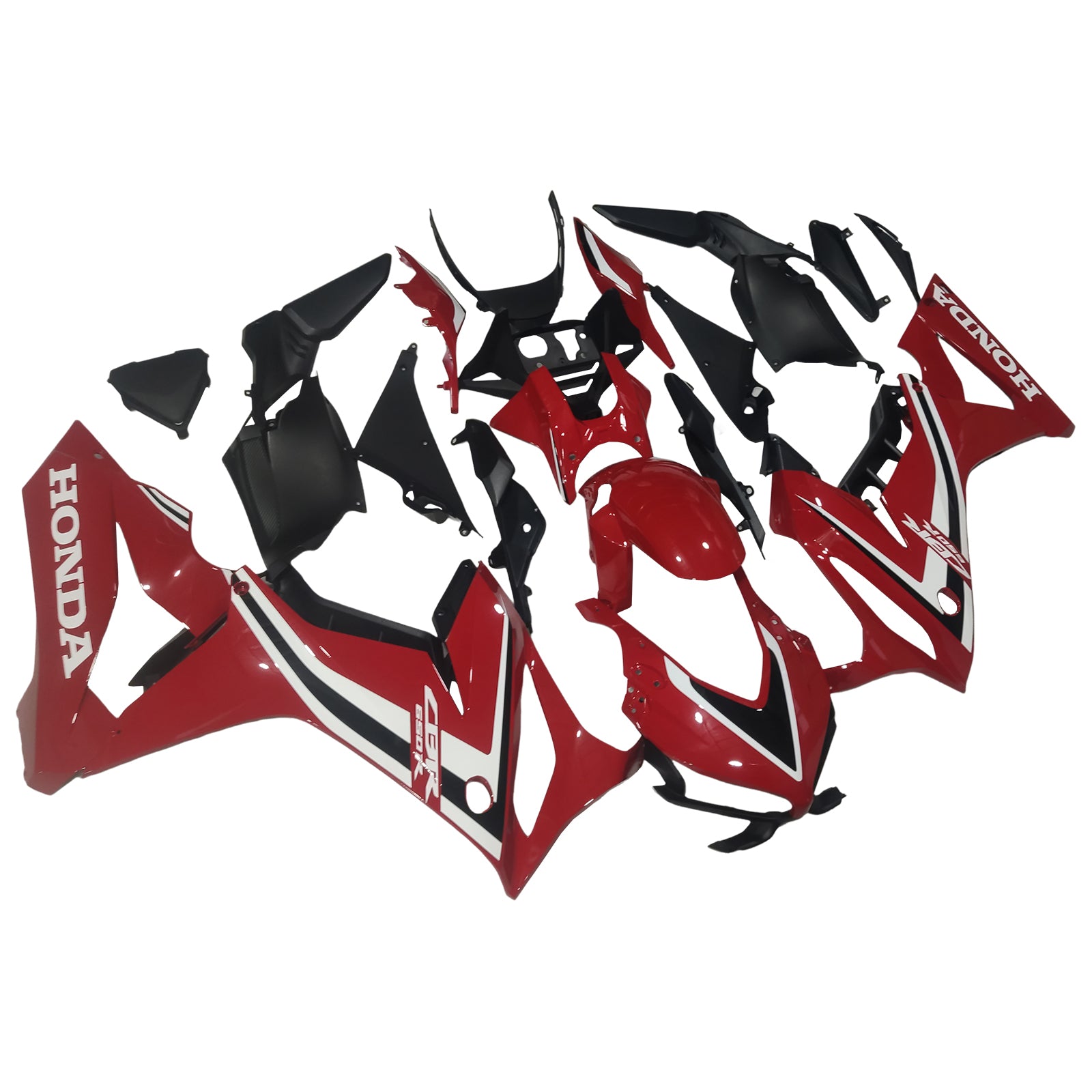 Amotopart Honda CBR650R 2019-2020 Red & White Fairing Kit