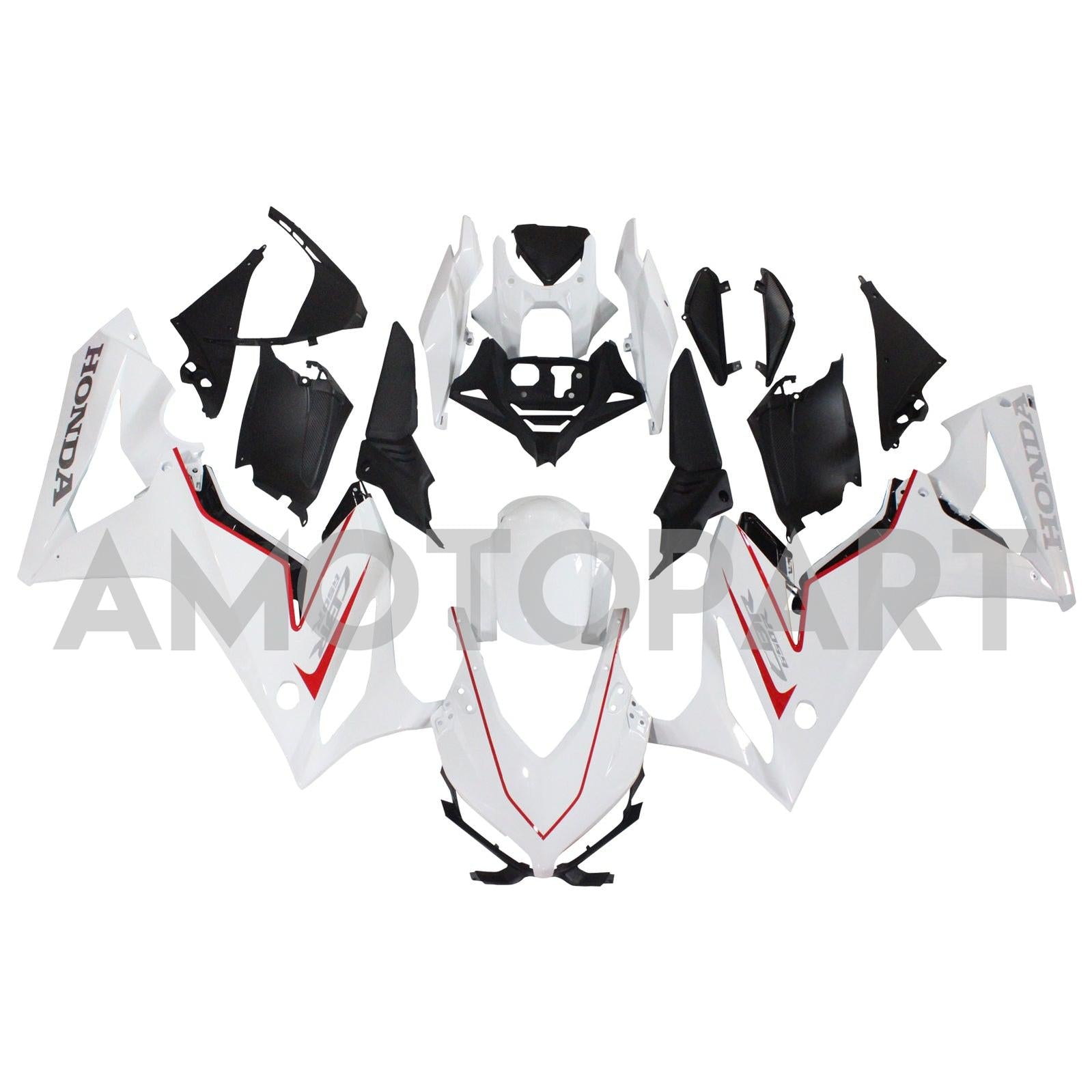 Amotopart Honda CBR650R 2019-2020 White Fairing Kit