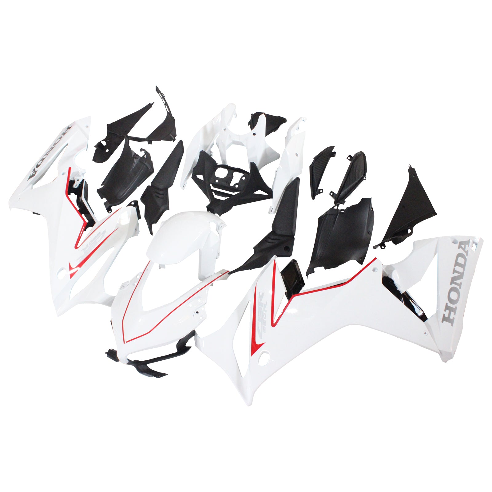 Amotopart Honda CBR650R 2019-2020 White Fairing Kit