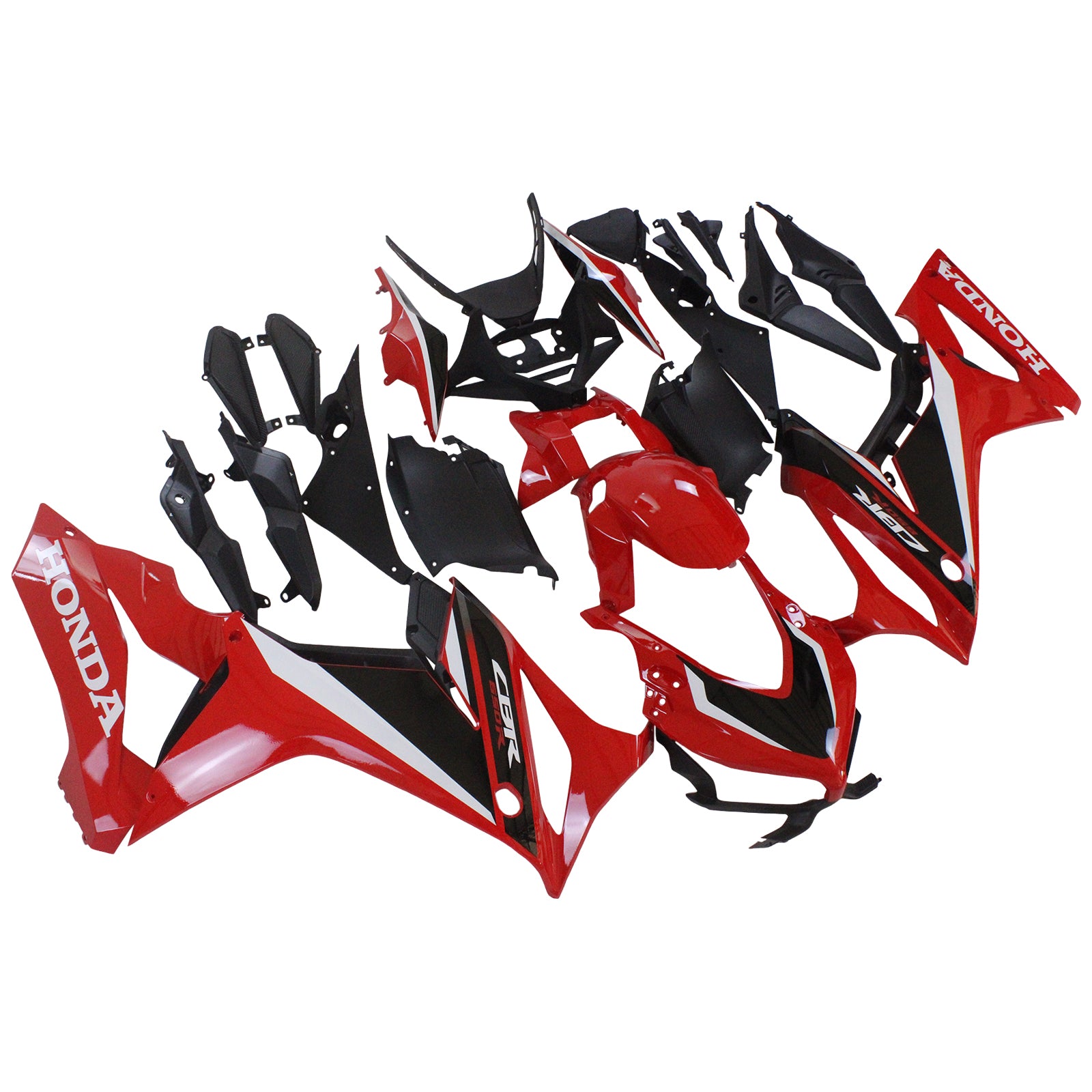 Kit carena Amotopart 2019-2020 Honda CBR650R rosso e nero