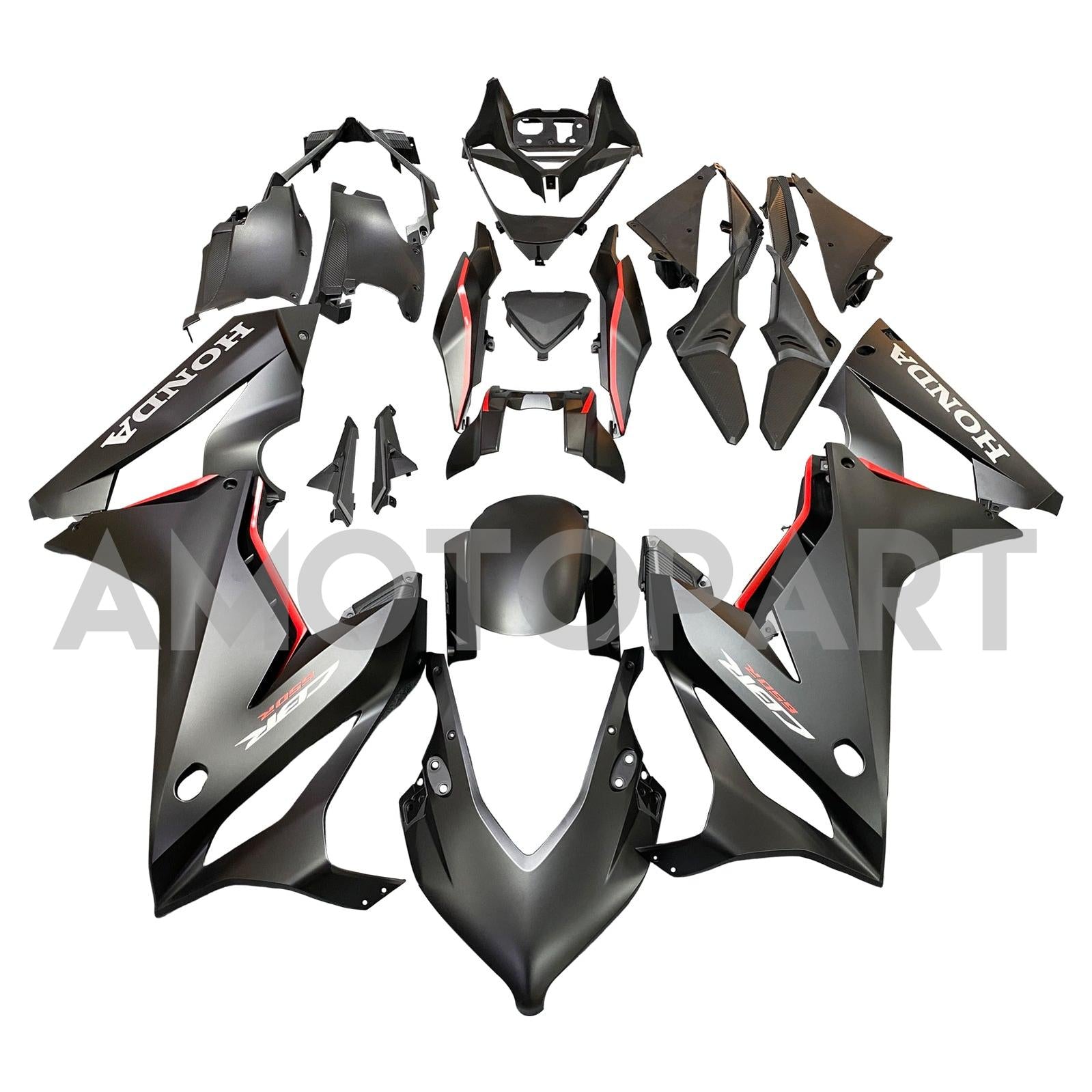 Amotopart Honda CBR650R 2019-2020 Black Style2 Fairing Kit