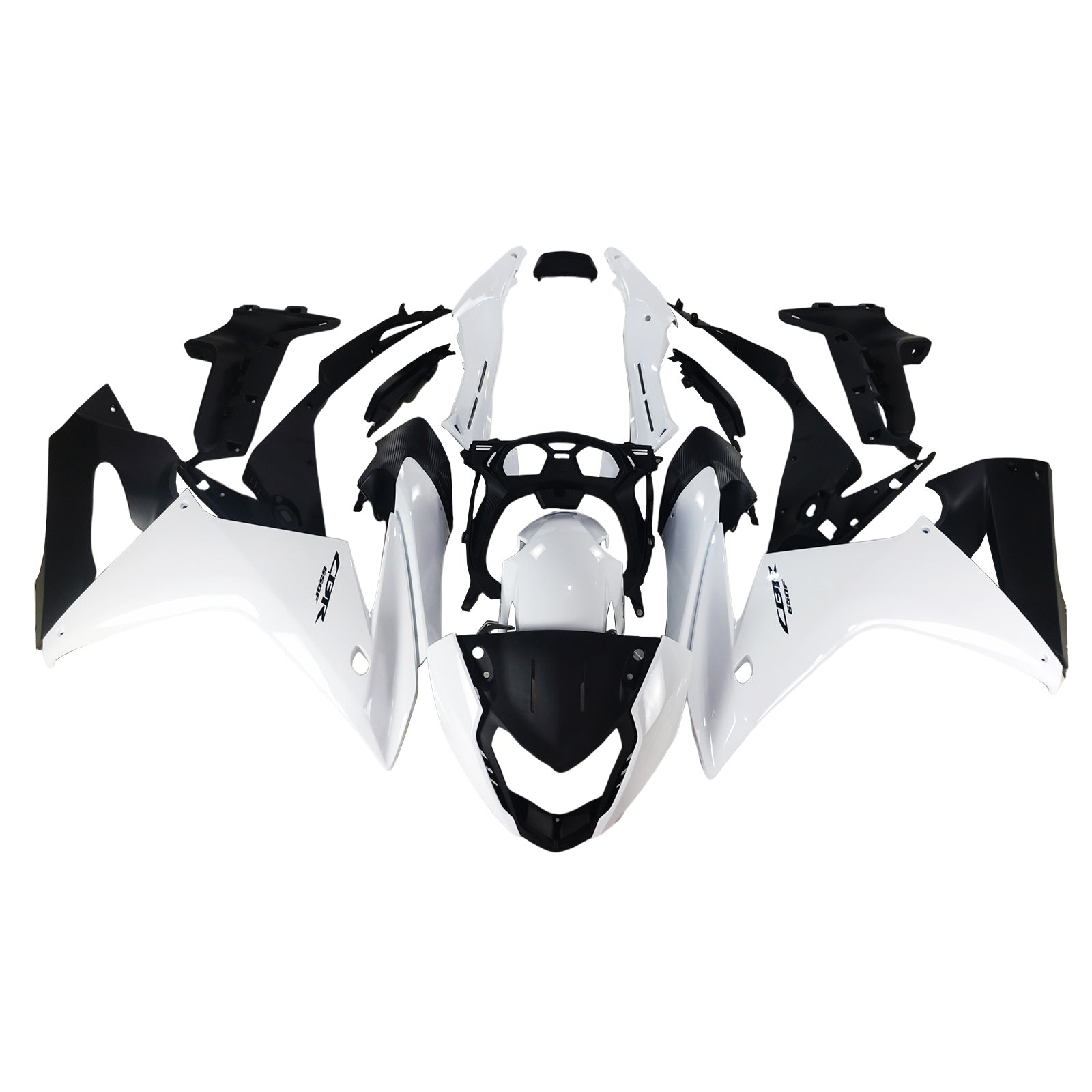 Amotopart Honda CBR650F 2014-2016 White Style1 Fairing Kit