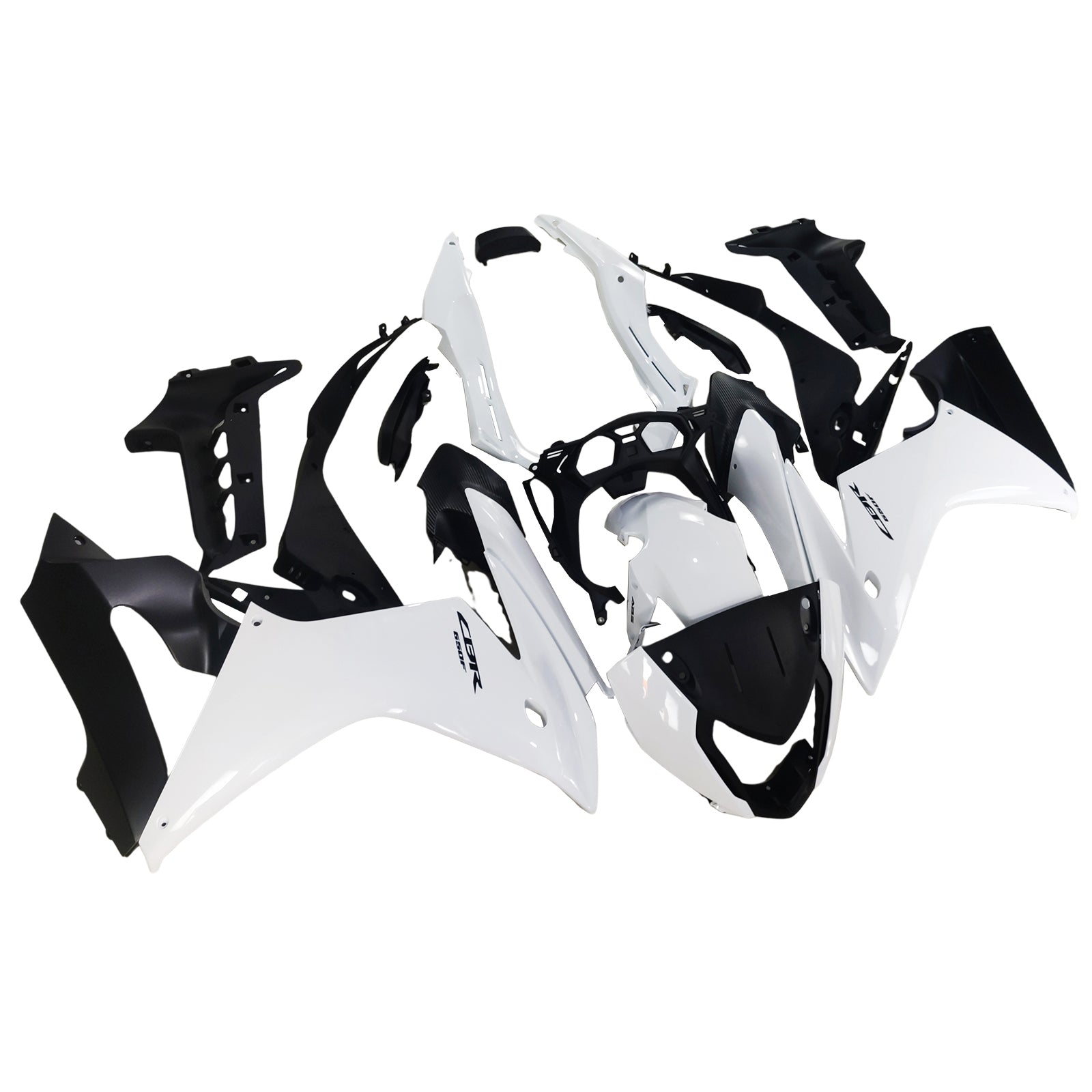 Amotopart Honda CBR650F 2014-2016 Kit de carénage White Style1