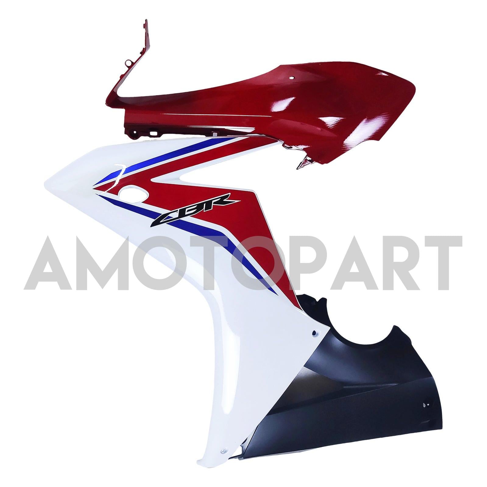 Amotopart Honda CBR650F 2014-2016 Kit Red & White Fairing