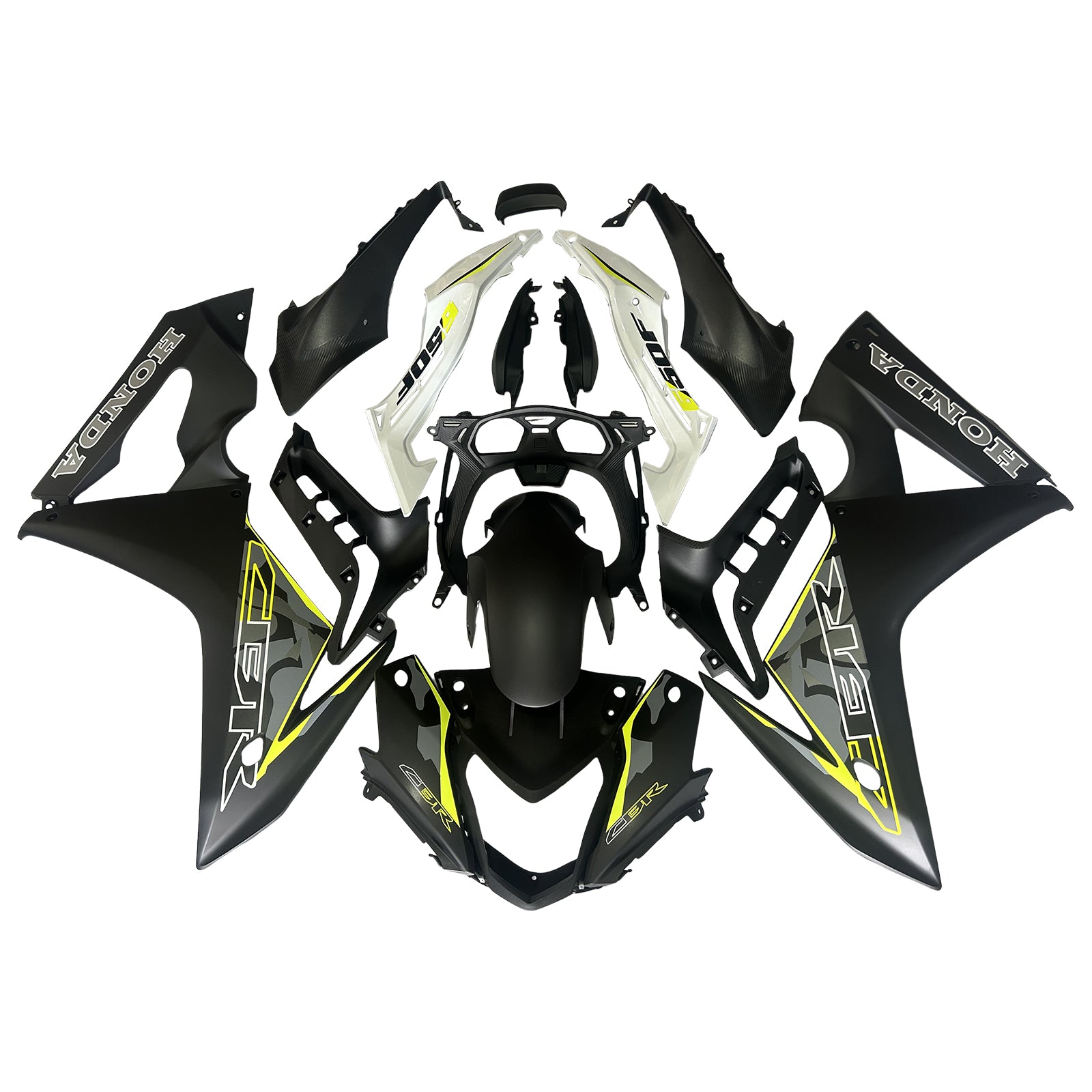 Amotopart Honda CBR650F 2014-2016 Matte Black Style3 Fairing Kit