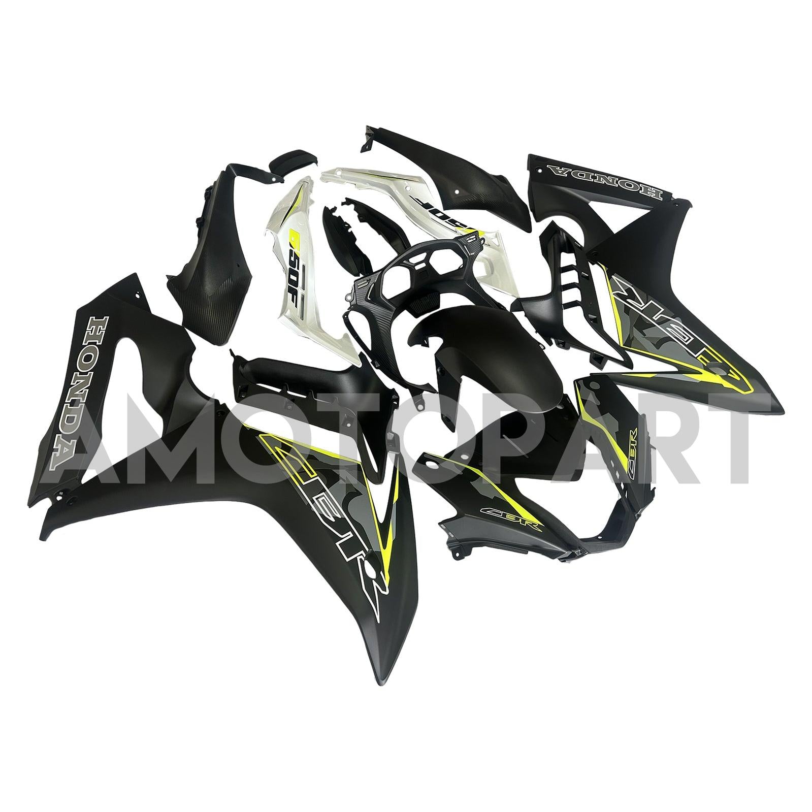 AMOTOPART HONDA CBR650F 2014-2016 MATTE BLACK STYLE3 BUIRT KIT