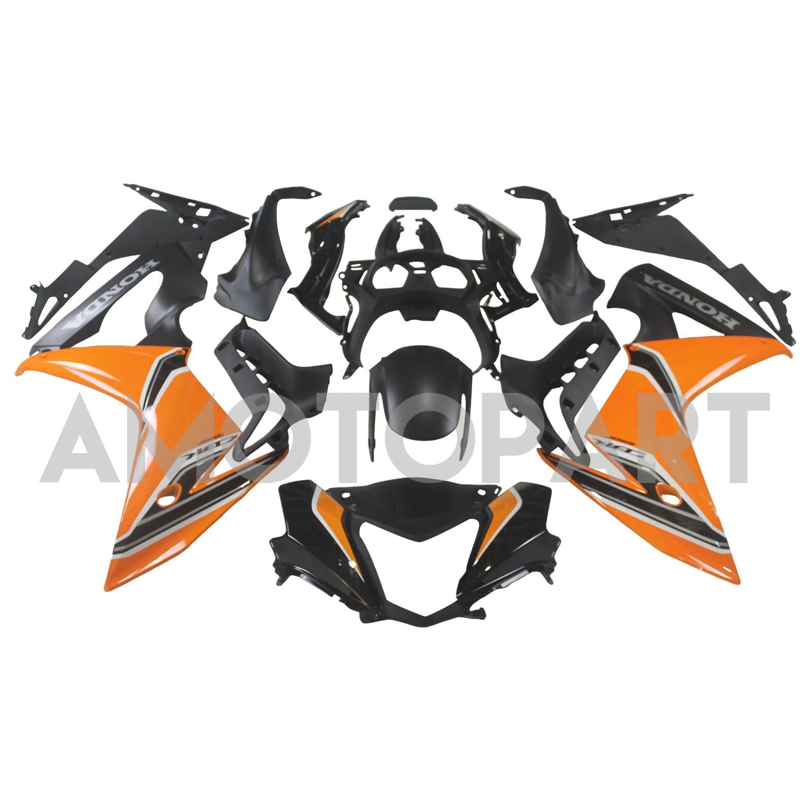 Amotopart Honda CBR650F 2014-2016 Orange Fairing Kit