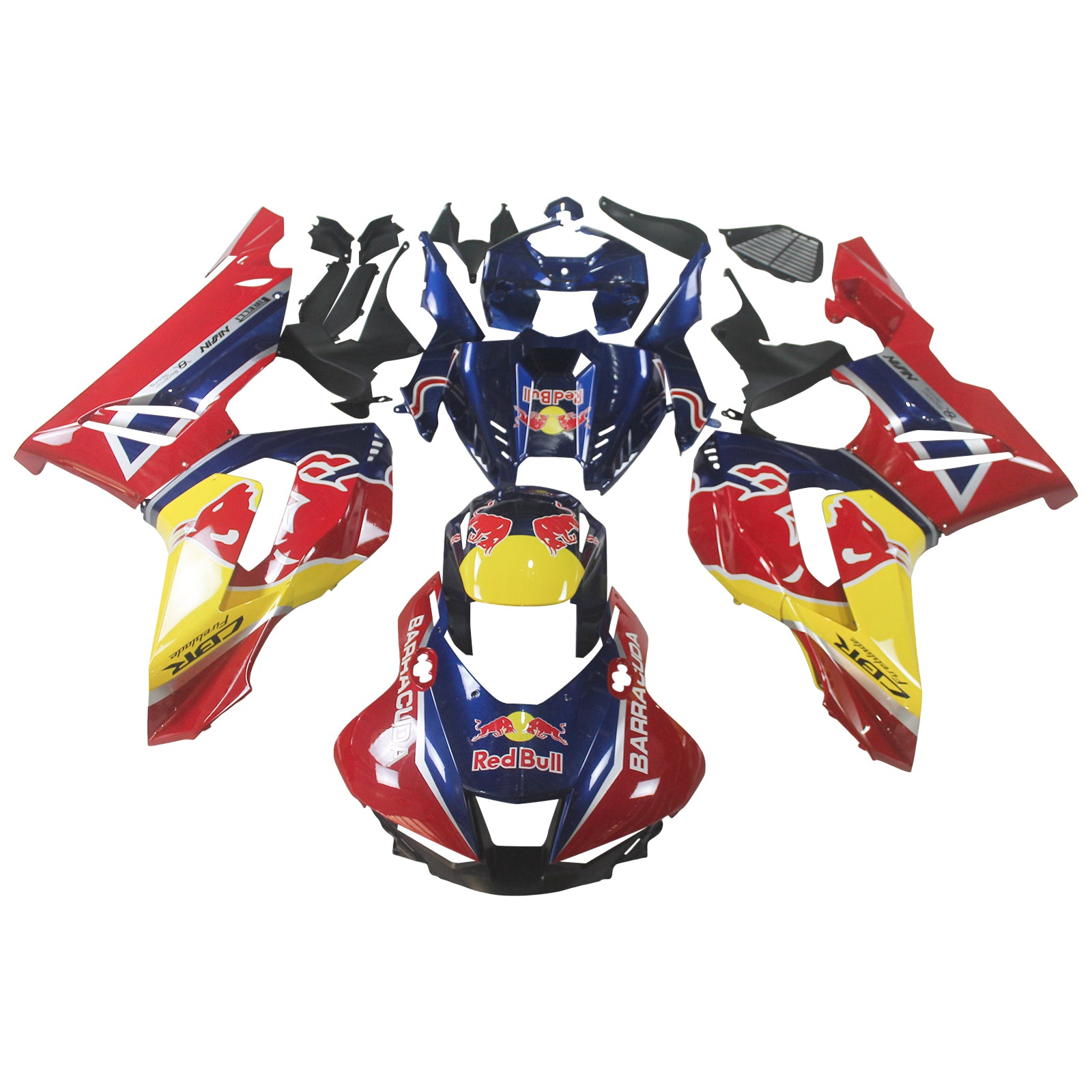Amotopart 2020-2023 Honda CBR1000RR-R Kit de carénage bleu rouge rouge