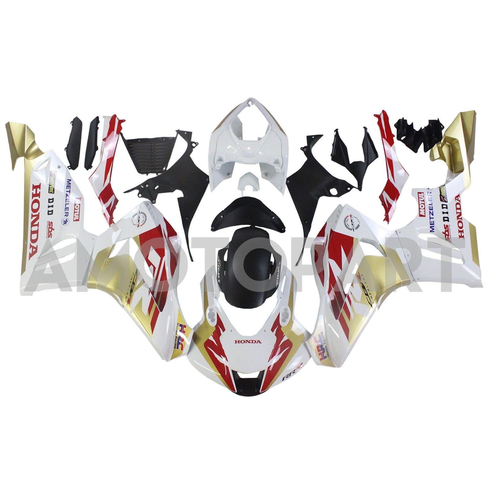 Amotopart Honda CBR1000RR-R 2020-2023 Yellow&Red Fairing Kit
