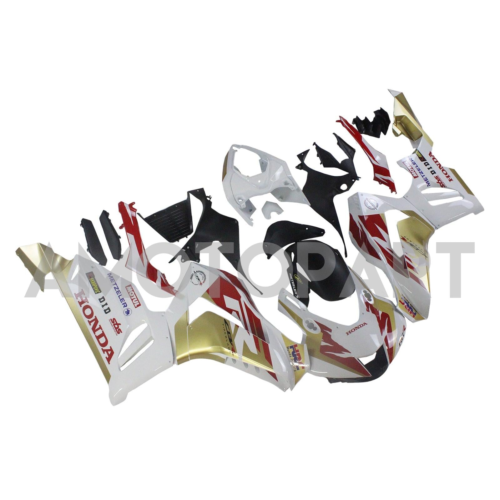 Amotopart Honda CBR1000RR-R 2020-2022 Yellow & Red Fairing Kit