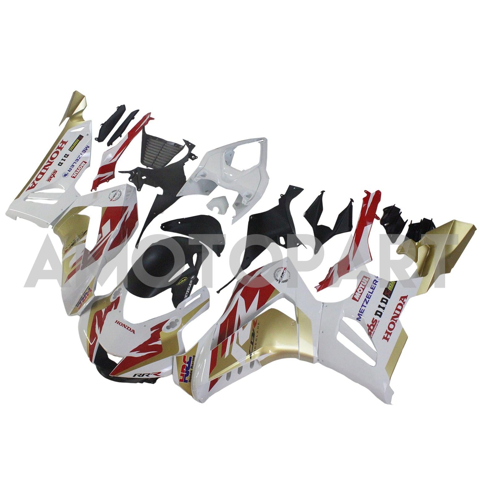 Amotopart Honda CBR1000RR-R 2020-2022 Yellow & Red Fairing Kit