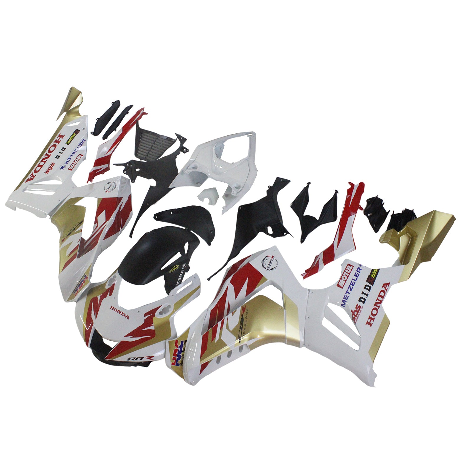 Amotopart Honda CBR1000RR-R 2020–2022 Verkleidungsset in Gelb und Rot