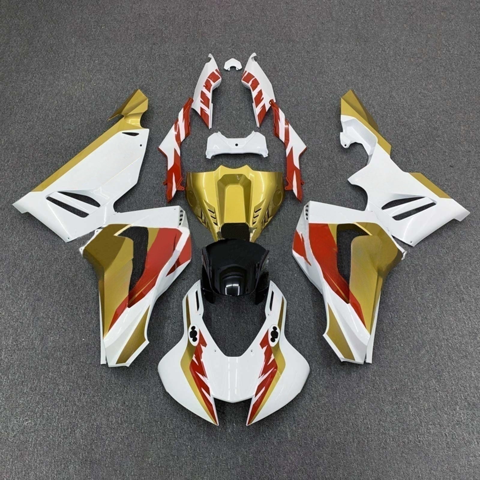 Amotopart 2020-2023 CBR1000RR-R Honda White&Gold Fairing Kit