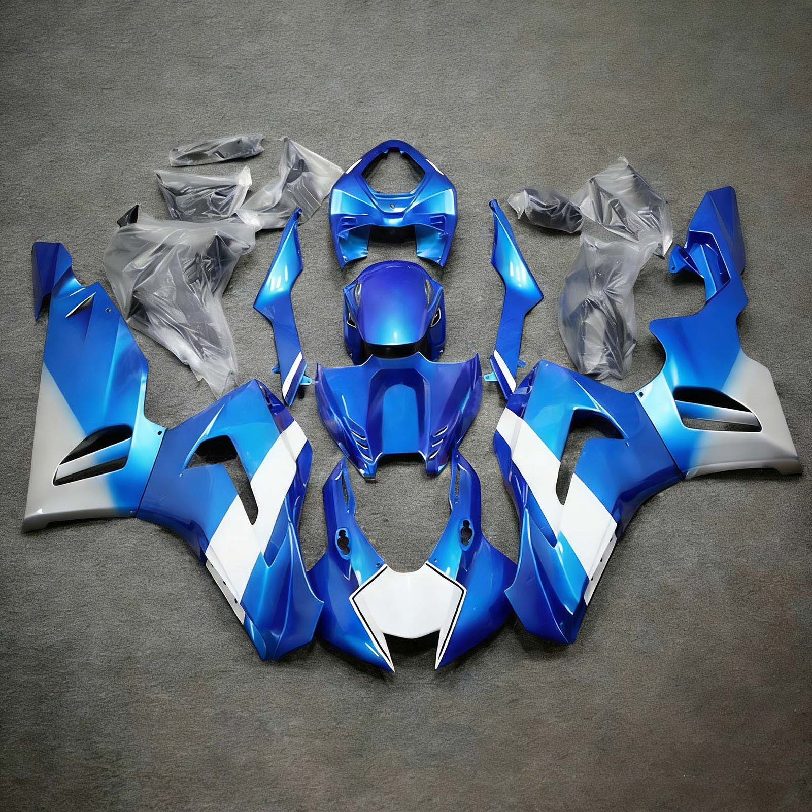 Amotopart 2020-2023 CBR1000RR-R Honda Kit de carenado azul y blanco
