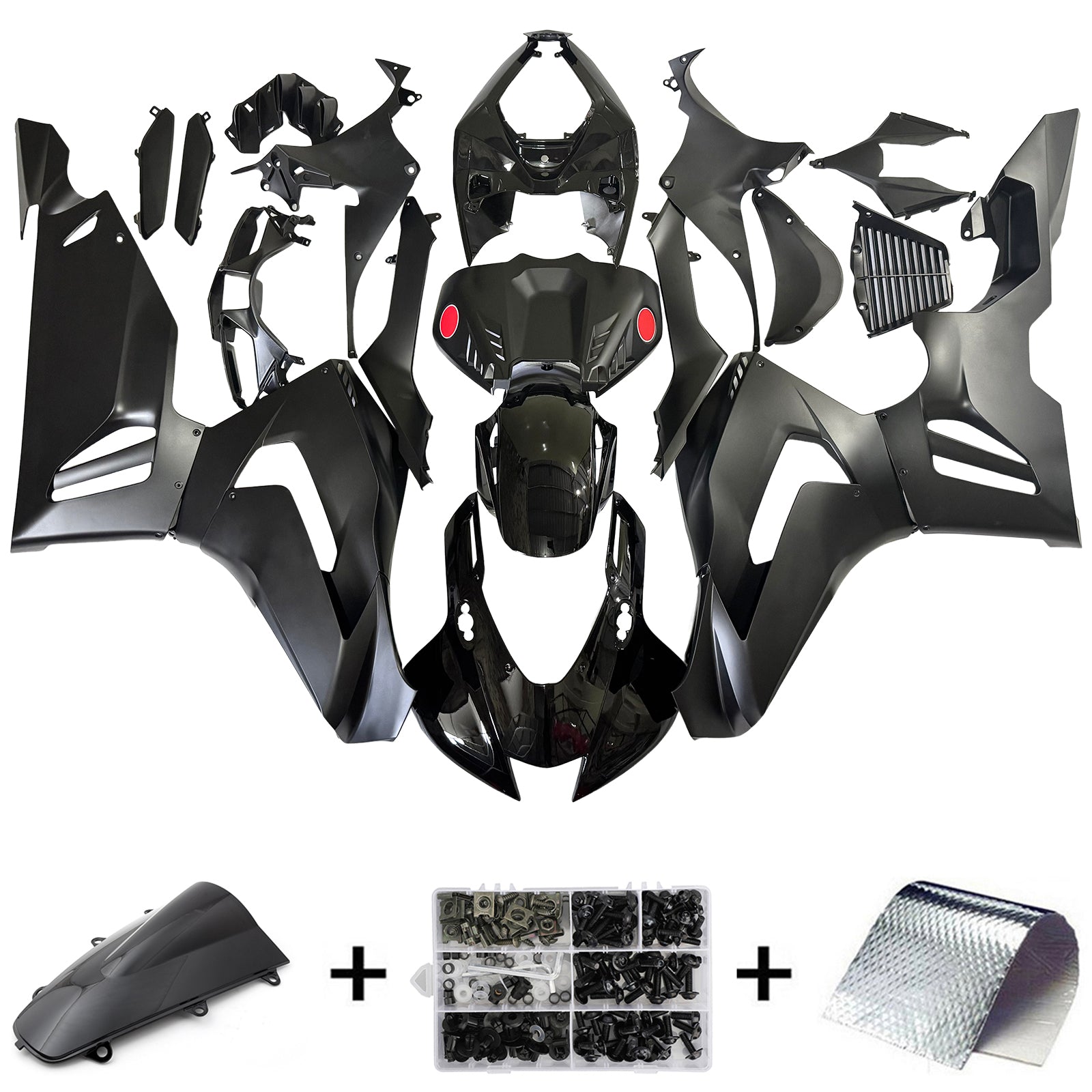 Amotopart 2020-2023 CBR1000RR-R Honda Black Fairing Kit
