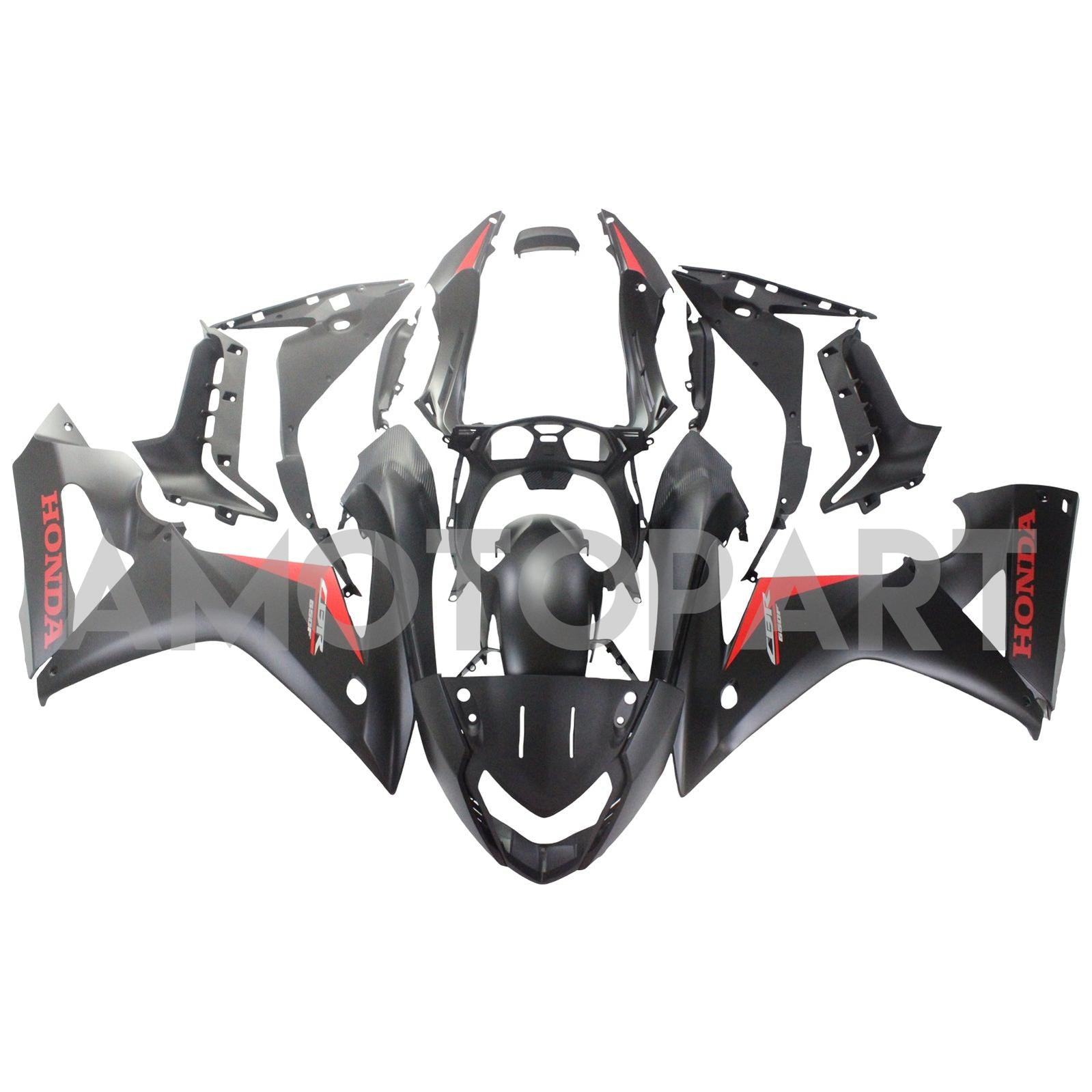 Amotopart 2017-2019 Honda CBR650F Black&Red Fairing Kit