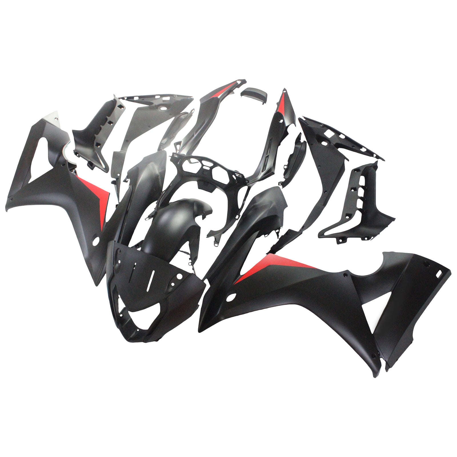 Amotopart 2017-2019 Honda CBR650F Schwarz&Rotes Verkleidungsset