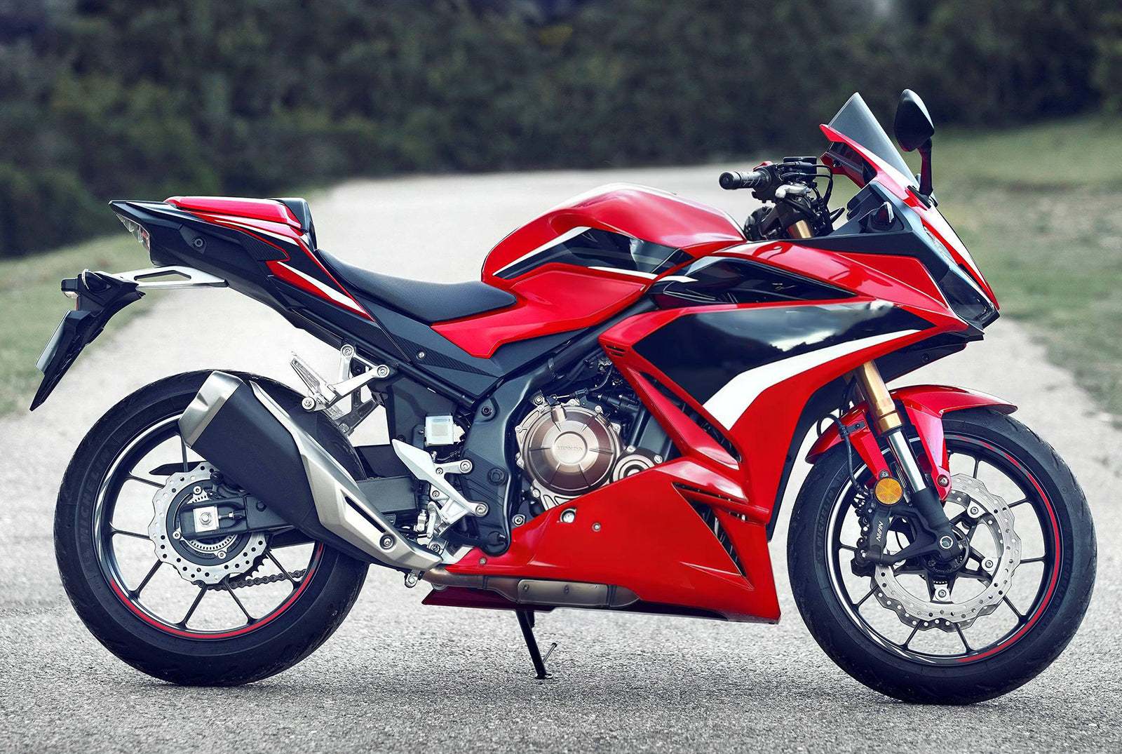 Amotopart 2019-2021 CBR500R Honda Red & Black Fairing Kit