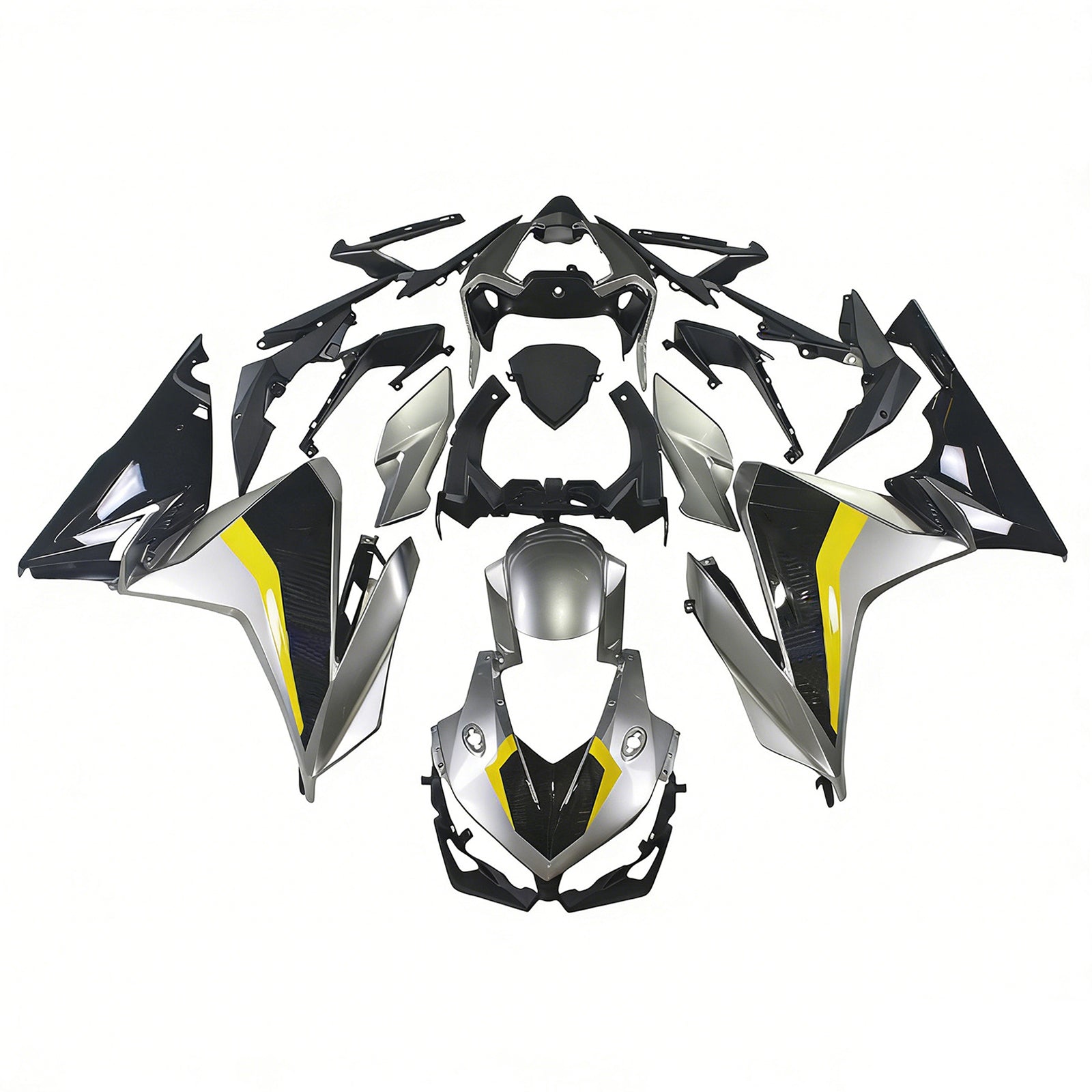 Amotopart 2019-2021 CBR500R Honda Black & Yellow Fairing Kit