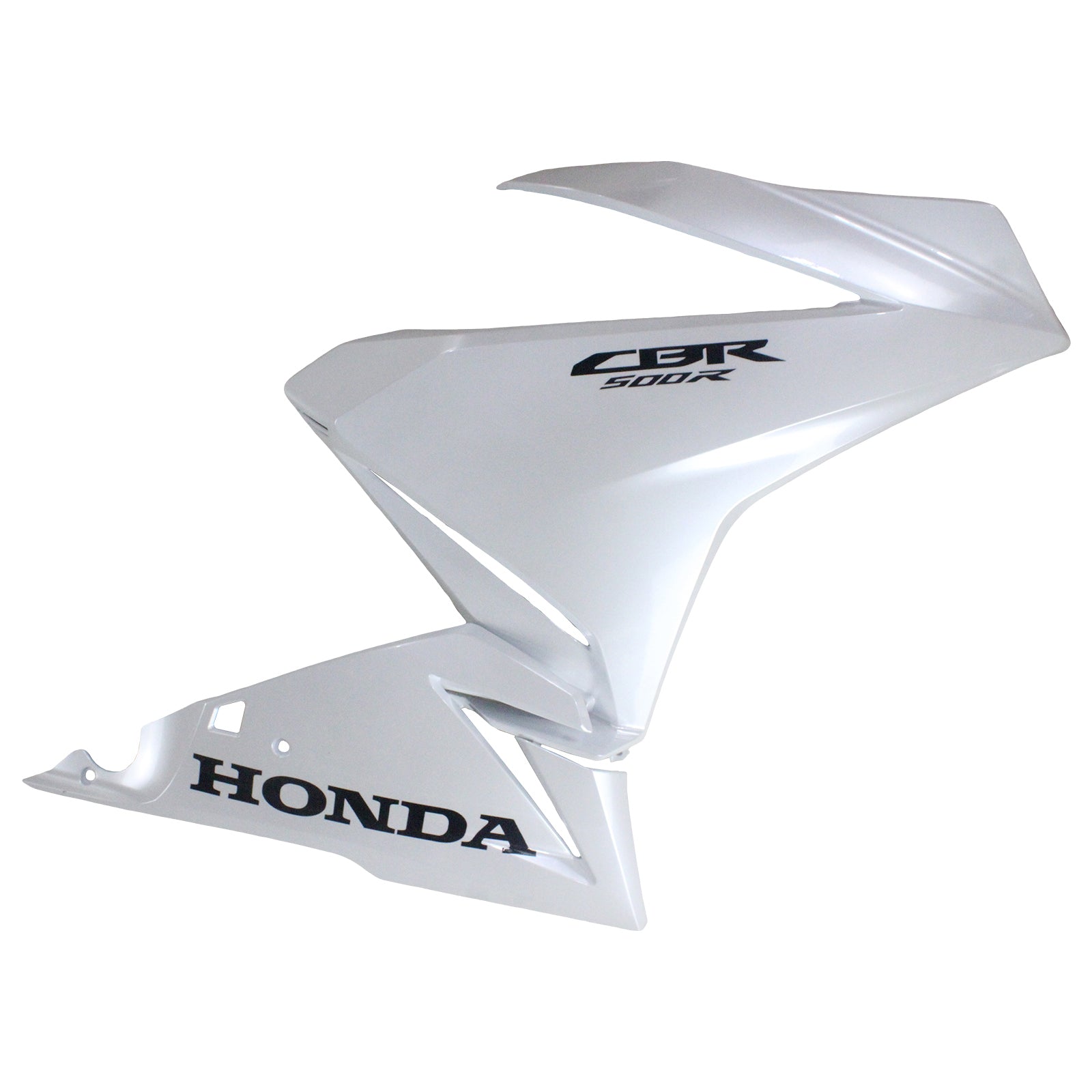 Amotopart 2019-2021 CBR500R Honda White with Black Logo Fairing Kit