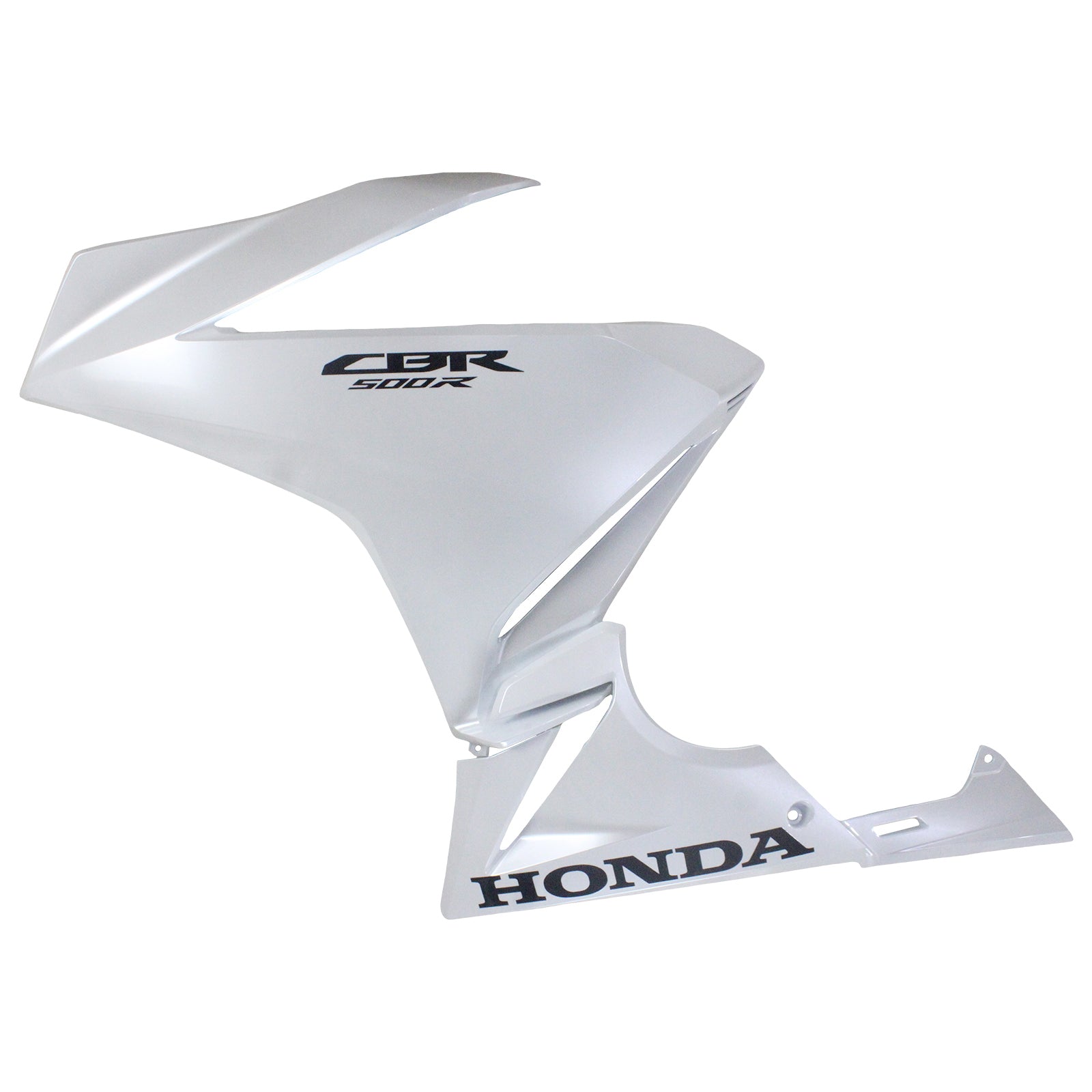 Amotopart 2019-2021 CBR500R Honda White with Black Logo Fairing Kit