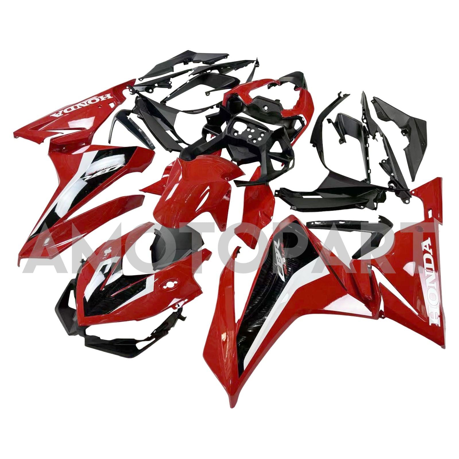 Amotopart 2022-2023 CBR500R Honda Rot&Schwarzes Verkleidungskit