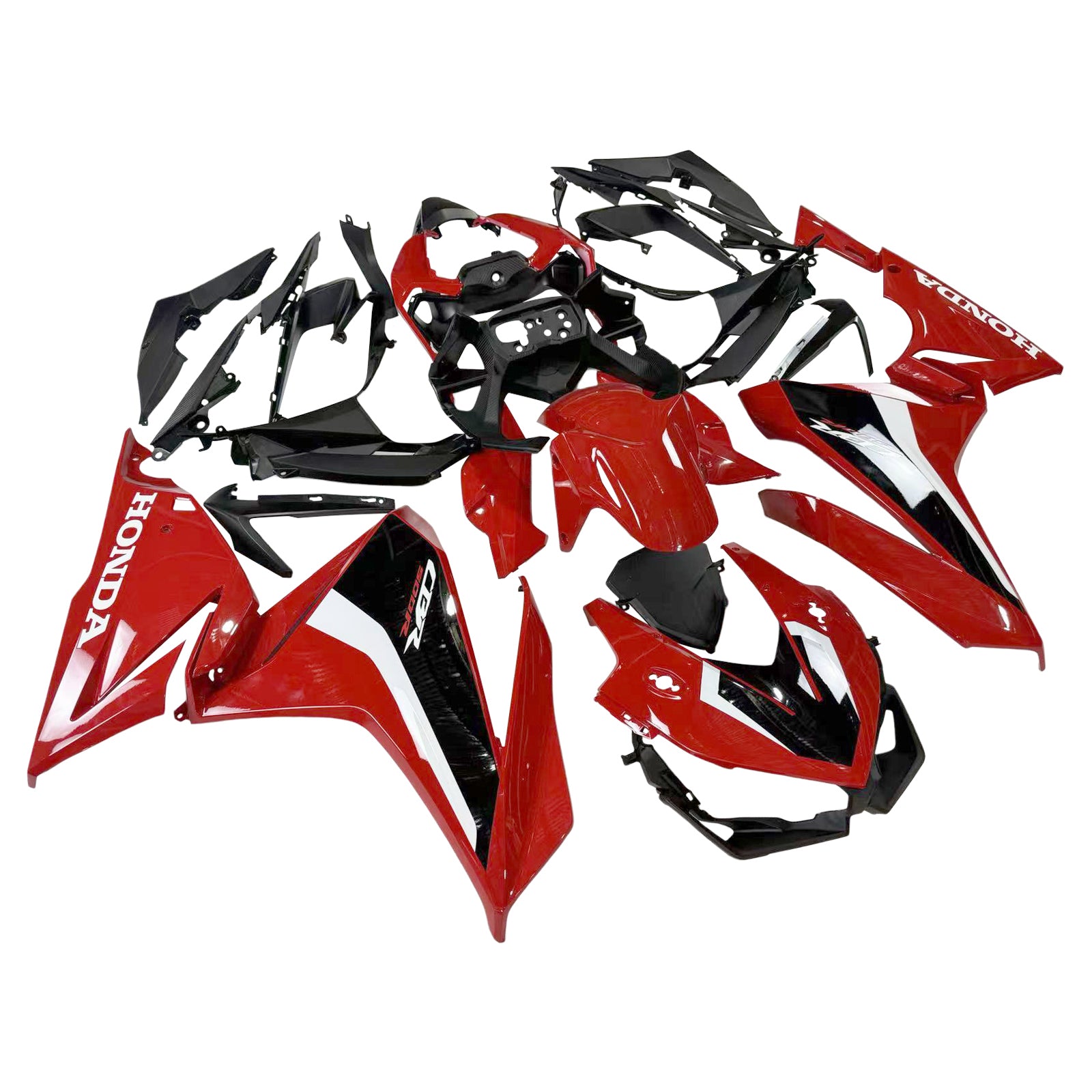 Amotopart 2022-2023 CBR500R Honda Red&Black Fairing Kit