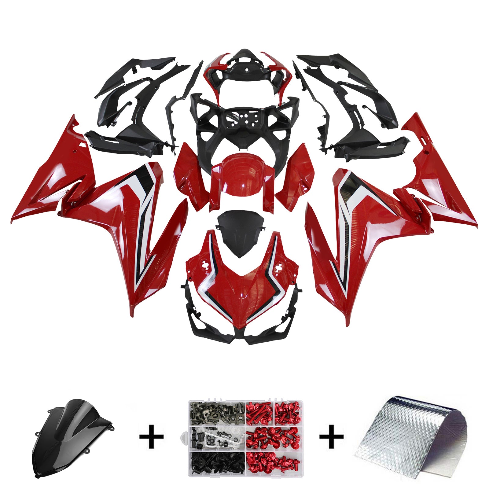 Amotopart 2022-2023 CBR500R Honda Red Fairing Kit