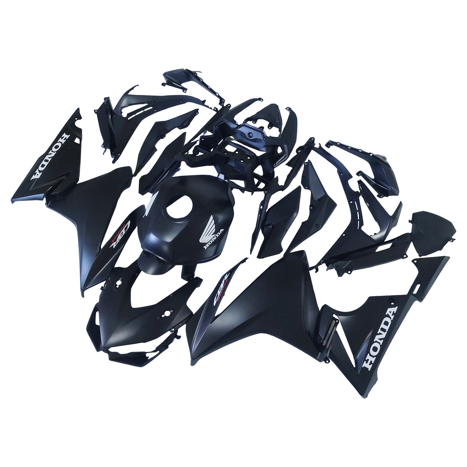 Amotopart 2022-2023 CBR500R Honda Black mit rotem Akzentverkleidungskit