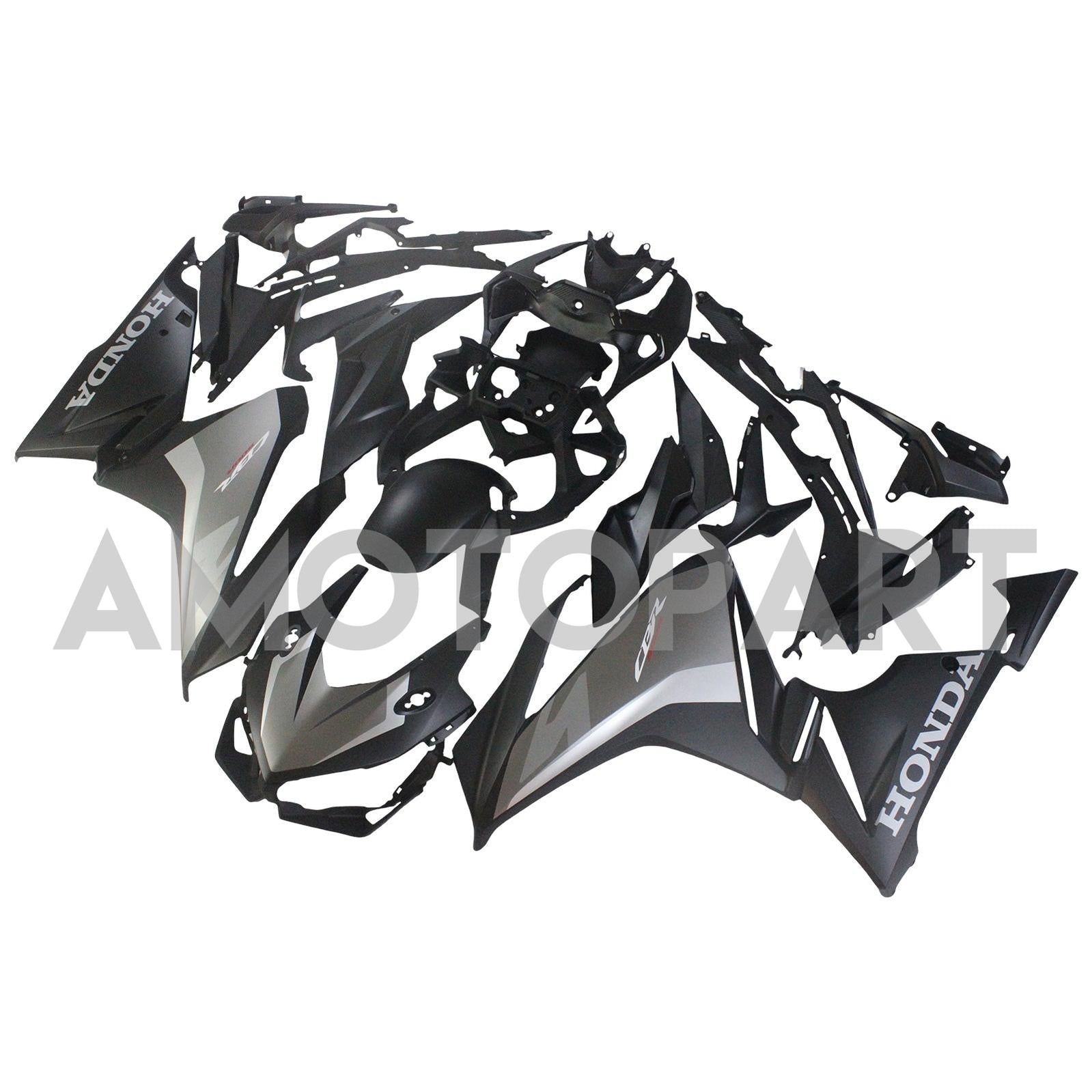 Amotopart 2022-2023 CBR500R Honda Schwarz&Graues Verkleidungsset