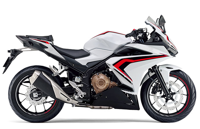 Amotopart 2022 CBR400R Honda White & Red Fair Kit