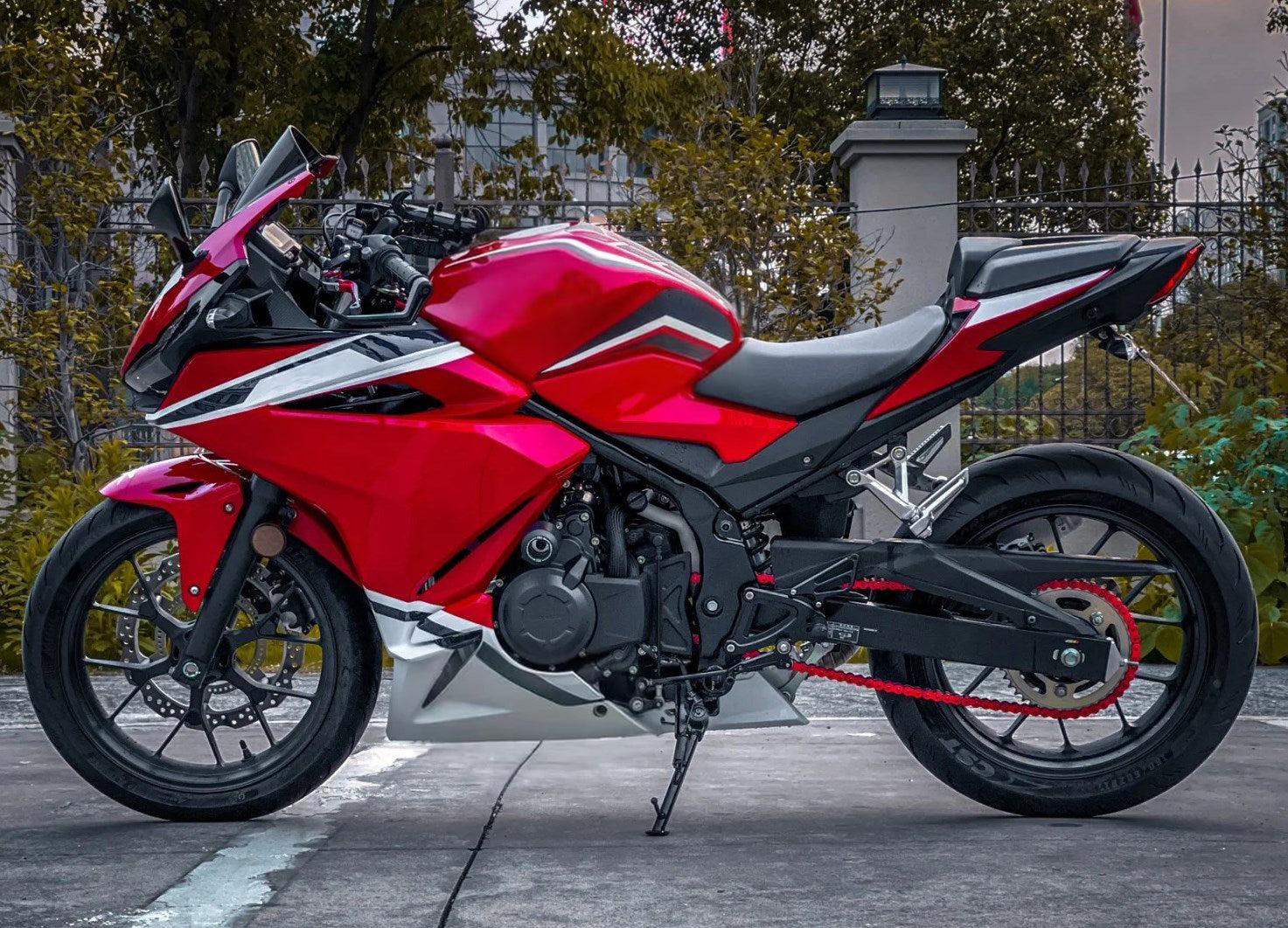Amotopart 2022 CBR400R Honda Red & White Fair Kit